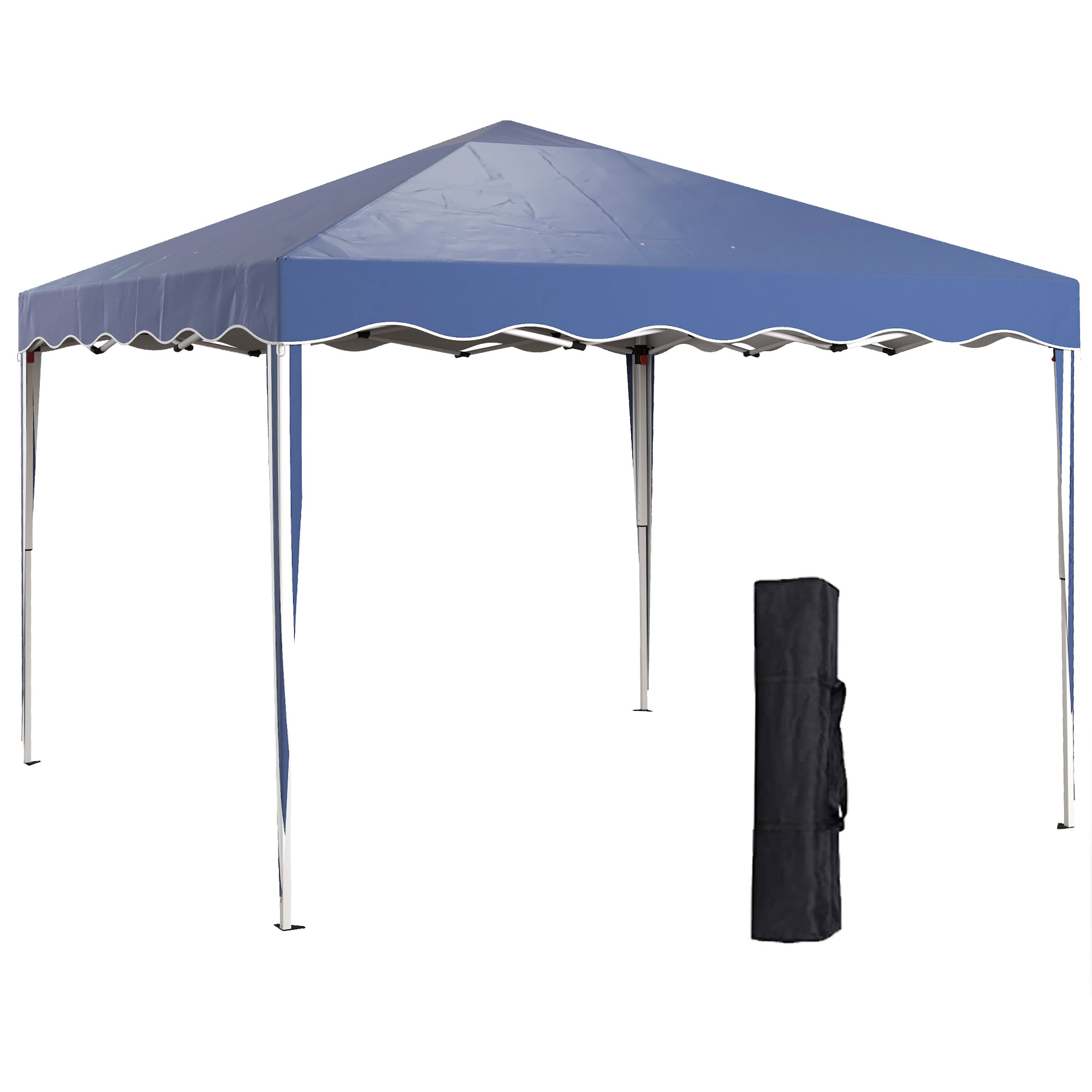3 x 3m Pop Up Gazebo, Outdoor Camping Gazebo Party Tent with Carry Bag - Life Essentials
