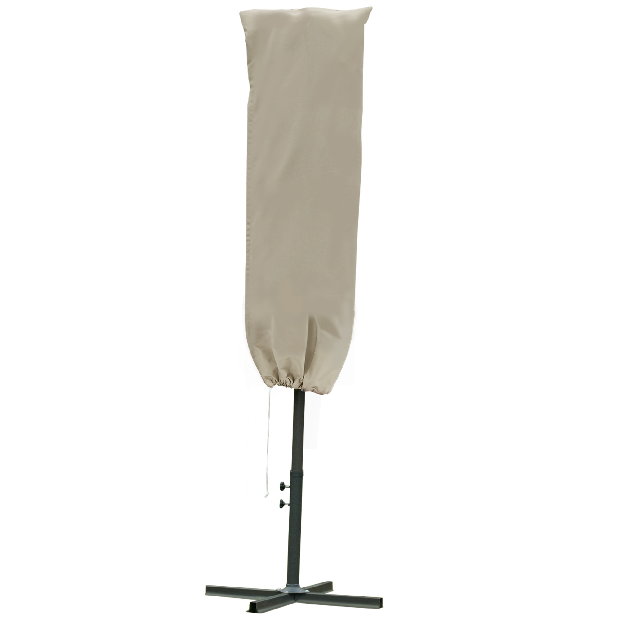 Cantilever Umbrella Cover Outdoor Parasol Protector Weatherproof Garden Patio with Rod, Zipper - Life Essentials