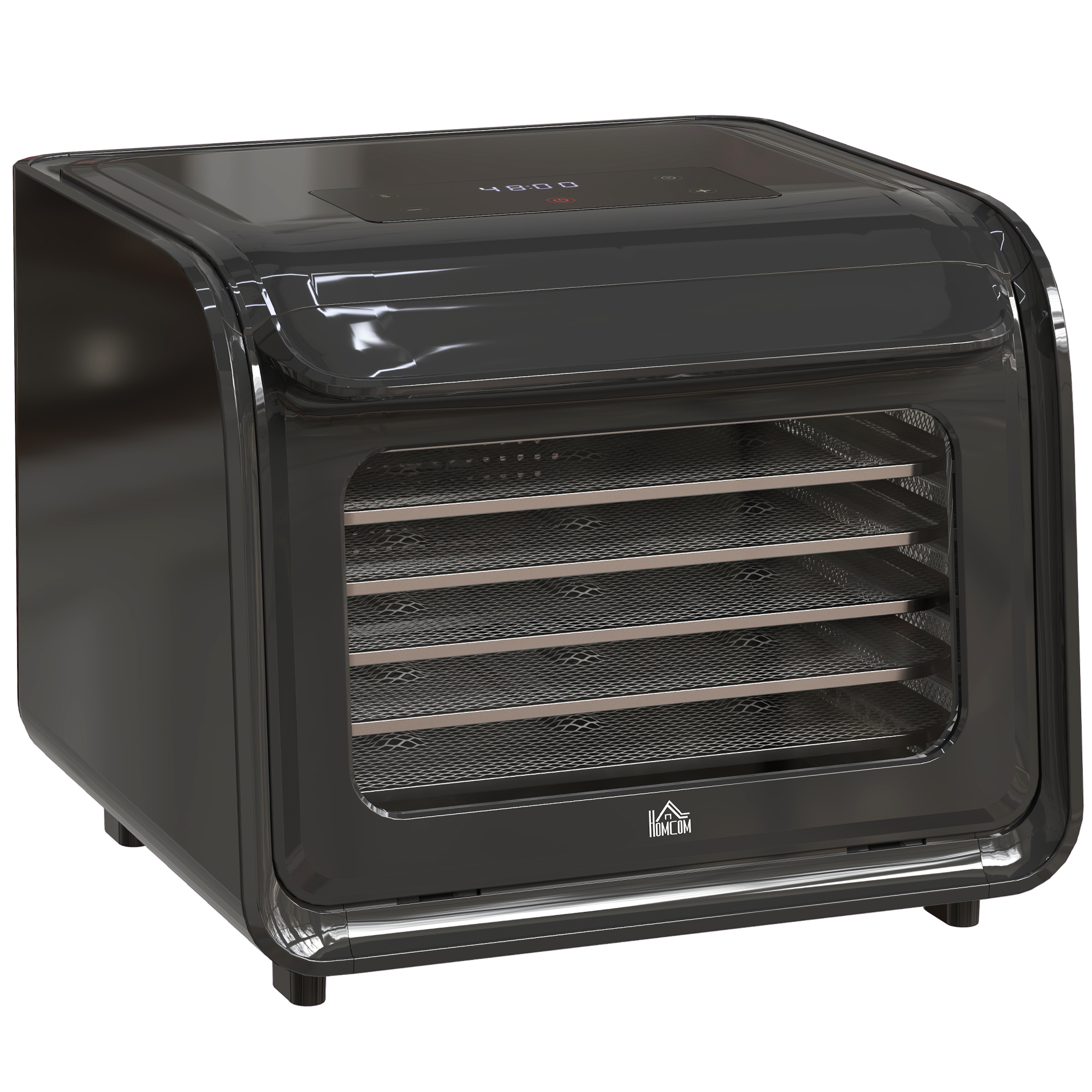HERON 35-70degC Six-Tray Food Dehydrator - Black - Life Essentials