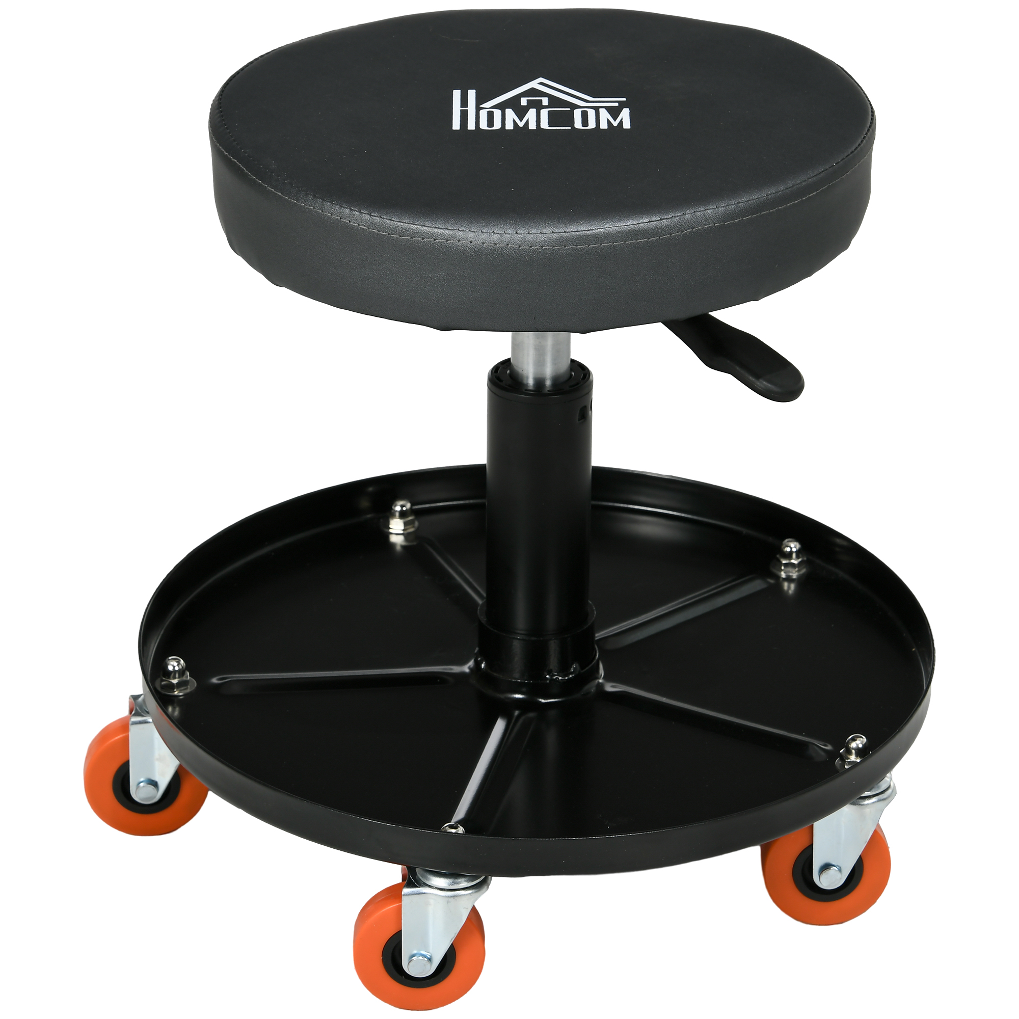 Scott Workshop Stool with Pneumatic Adjustable Height and Rolling - Garage - Life Essentials