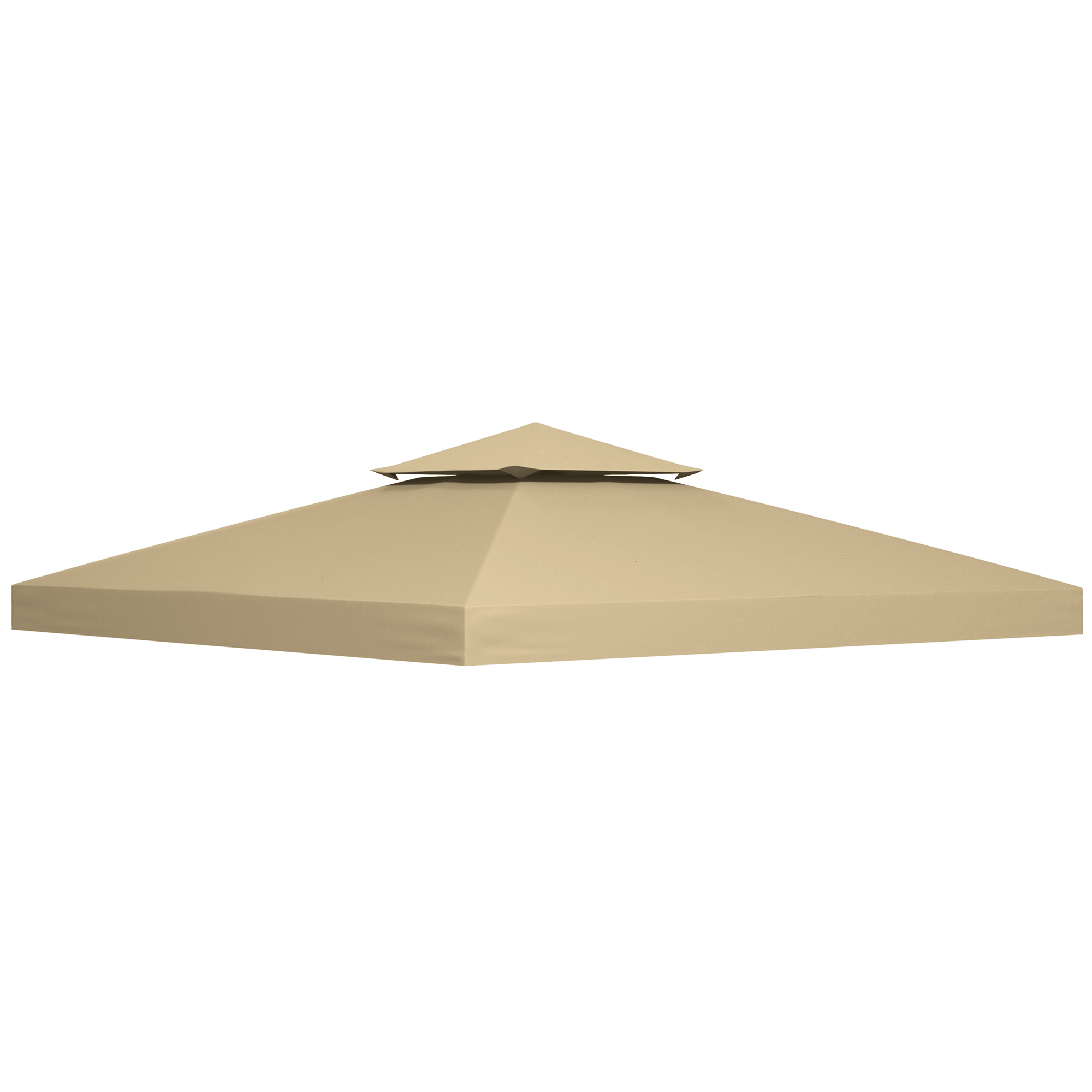 3 x 3M Gazebo Canopy Roof Top Replacement Cover Spare Part Beige (TOP ONLY) - Life Essentials