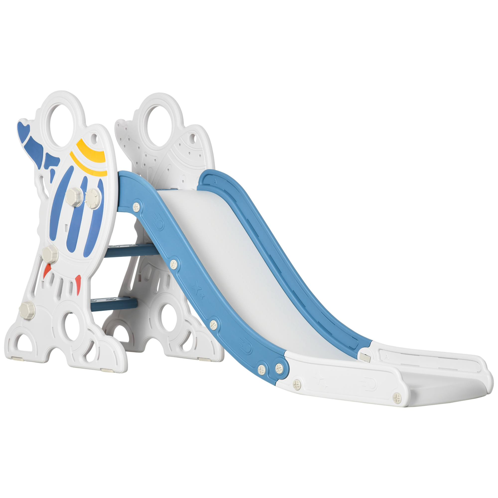 AIYAPLAY Kids Slide Indoor Freestanding Baby Slide Space Theme for 1.5-3 Years Old, Blue - Life Essentials