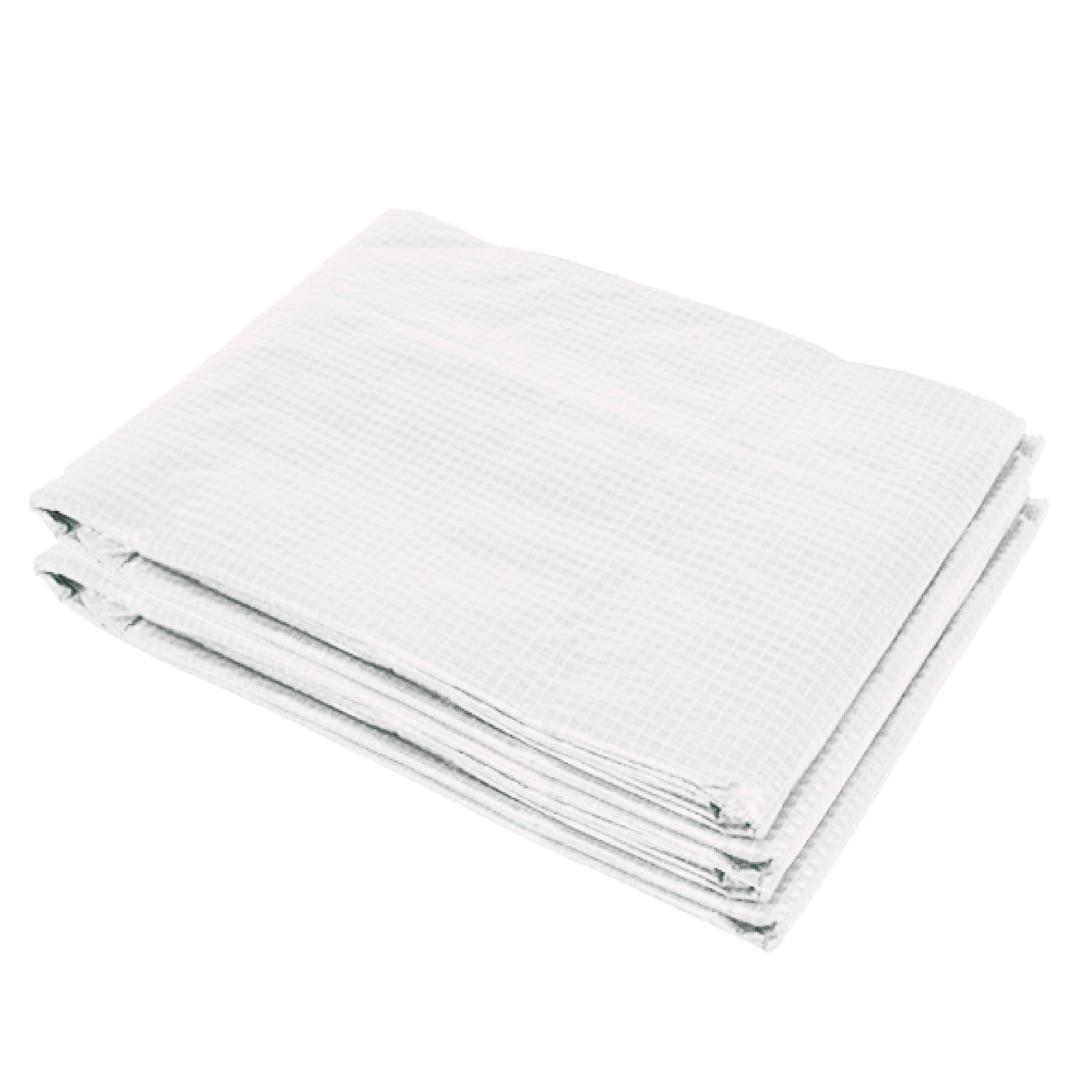 Greenhouse Replacement Cover ONLY Winter Garden Plant PE Cover with Roll-up Windows Door, 6 x 3 x 2m White - Life Essentials