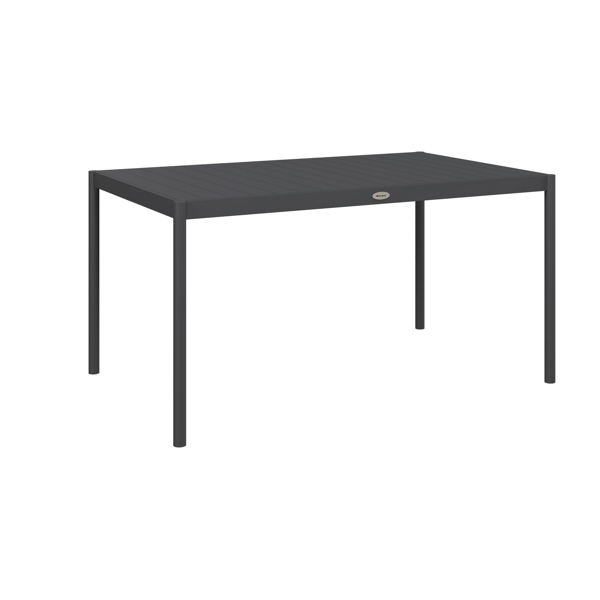 Six-Seater Aluminium Outdoor Table - Life Essentials