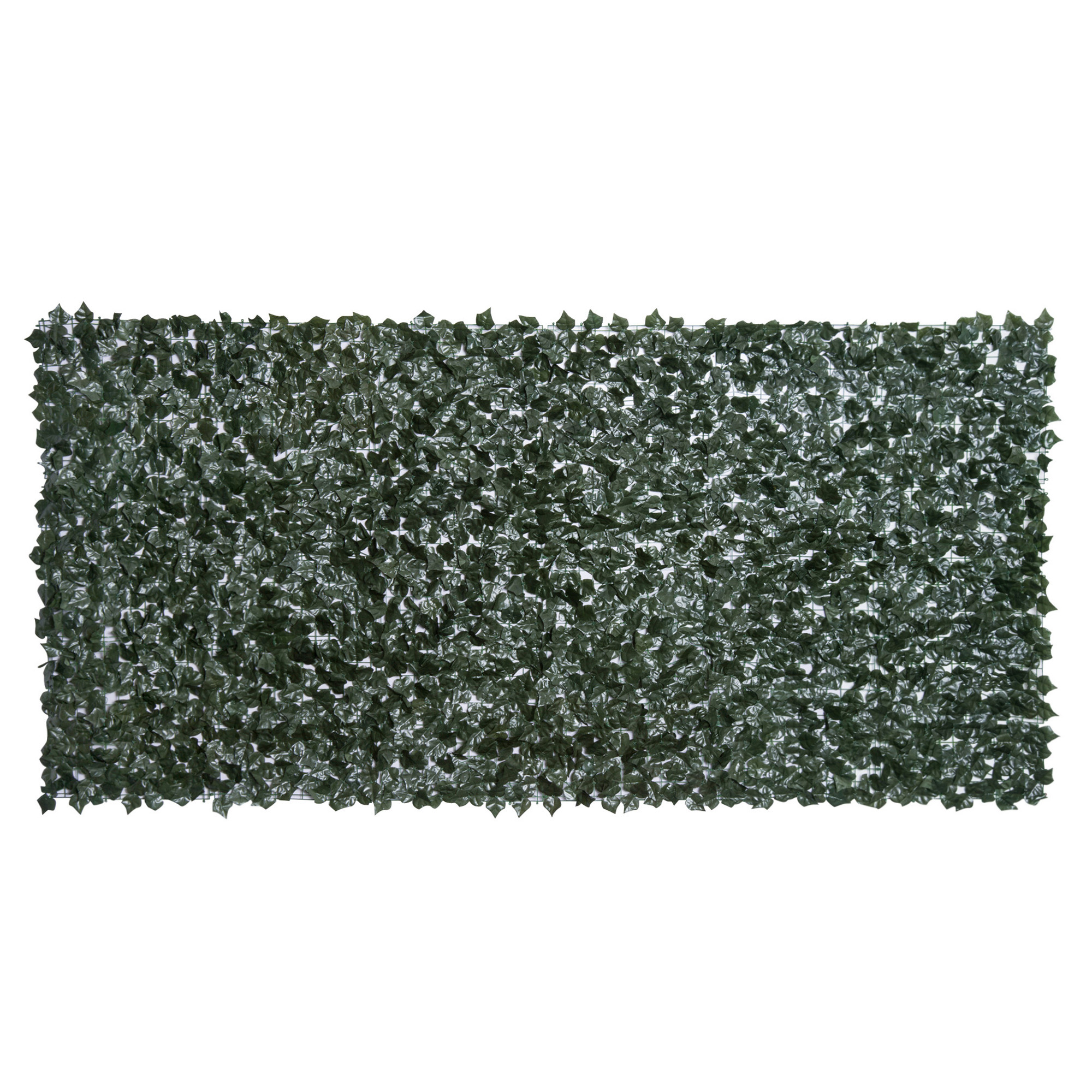 Artificial Leaf Screen Panel, 3x1.5 m-Dark Green - Life Essentials