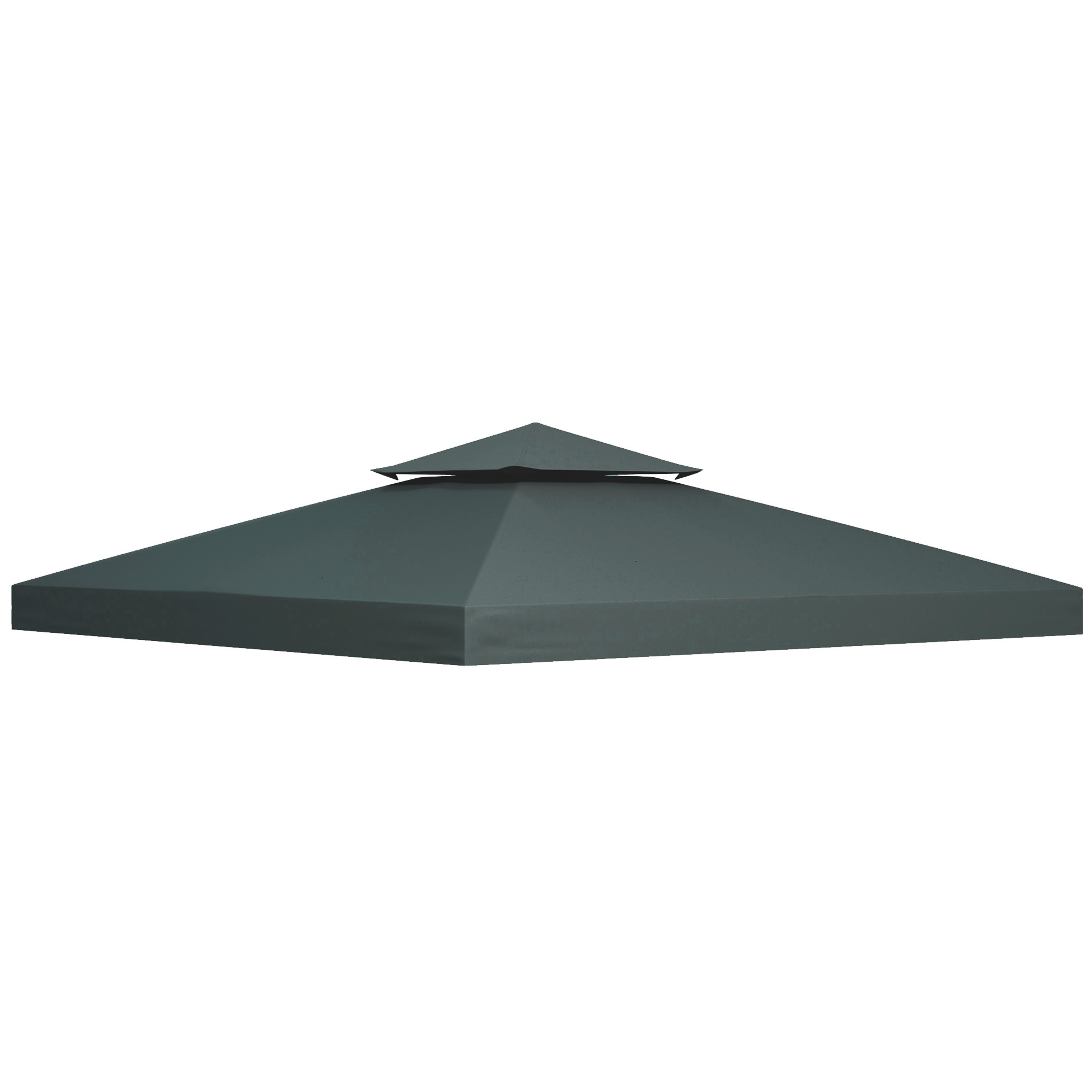 SUNVISTA Gazebo Roof Replacement, for 3 x 3(m) Frames - Grey - Life Essentials