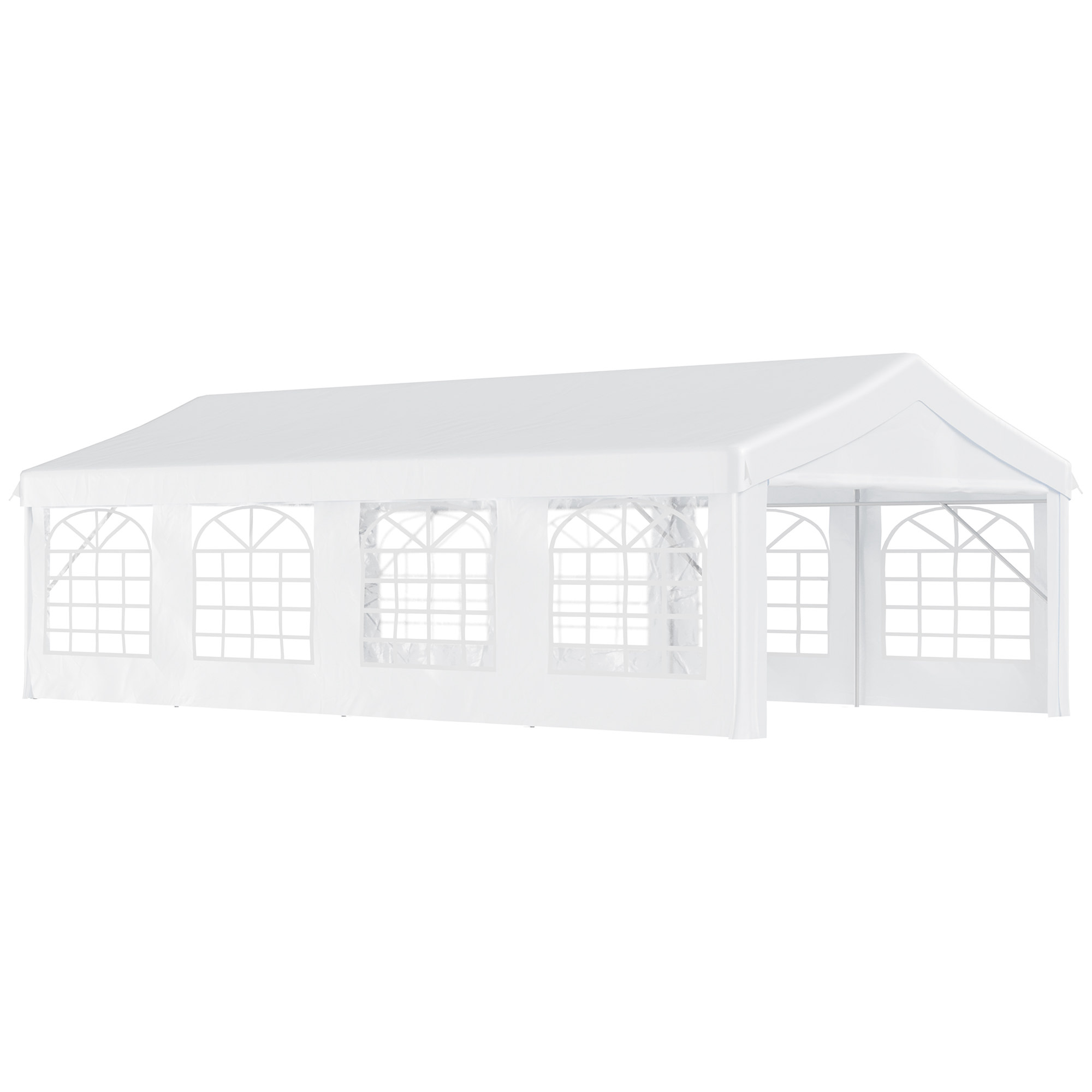 8m x 4m Garden Gazebo Marquee Party Tent Wedding Portable Garage Carport Event Shelter Car Canopy Heavy Duty Steel Frame - Life Essentials