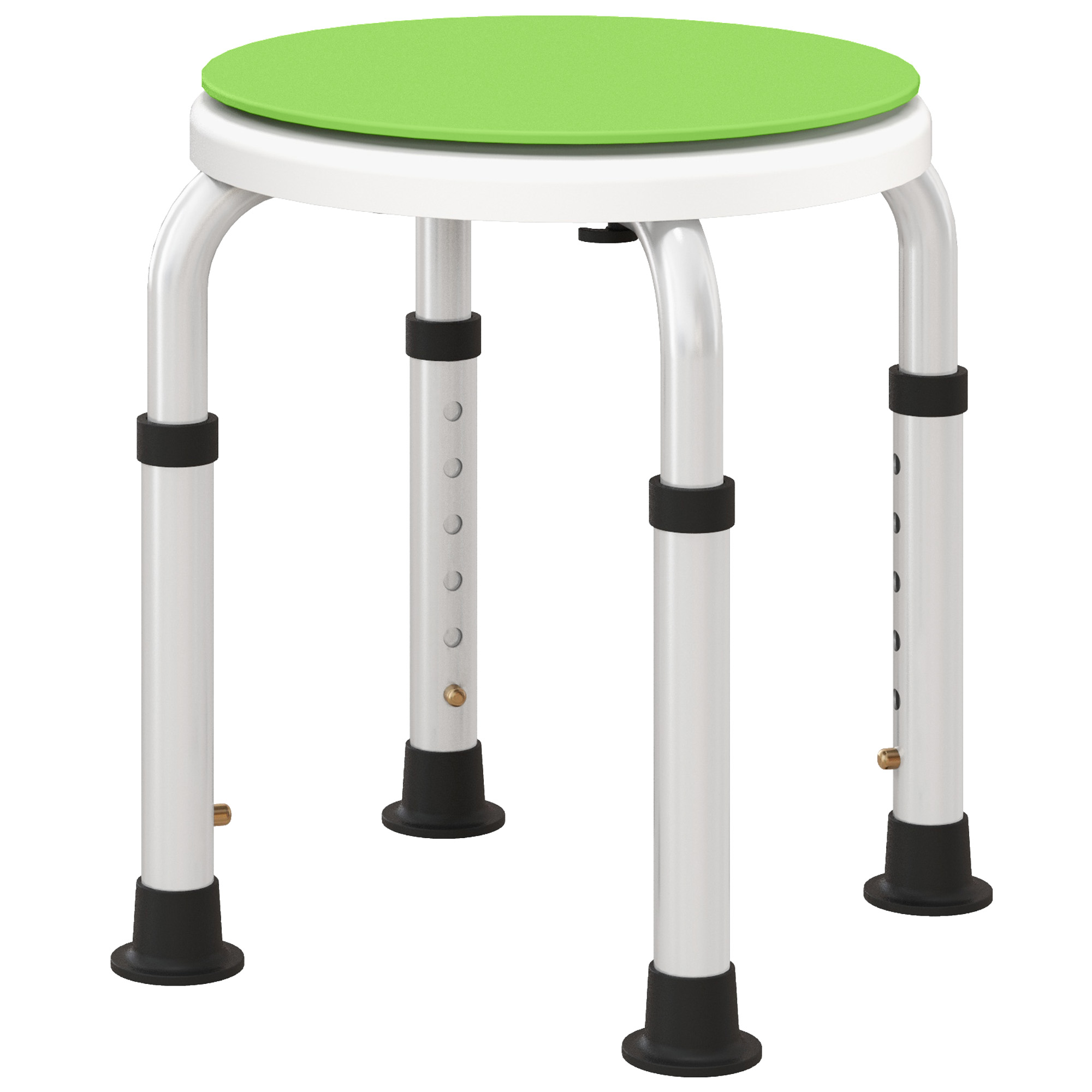 Scott Swivel Shower Chair with Non-Slip Feet for Elderly - Green - Life Essentials