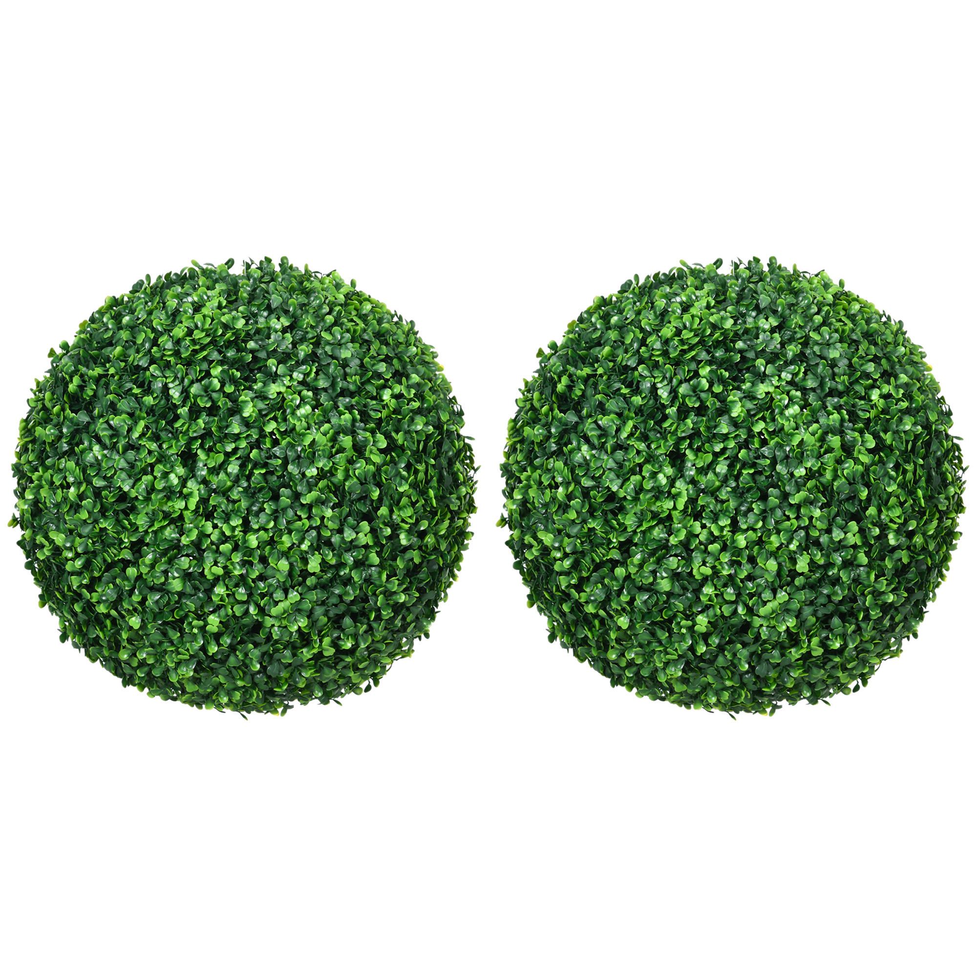 Scott Set of 2 Artificial Topiary Balls Faux Boxwood Balls for Decoration - Green - Life Essentials