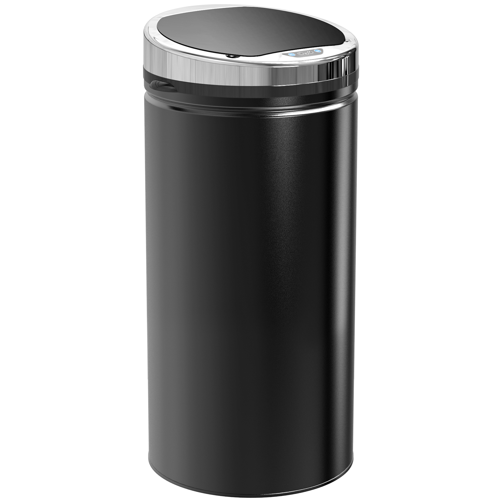 42L Stainless Steel Sensor Trash Can W/ Bucket-Black - Life Essentials