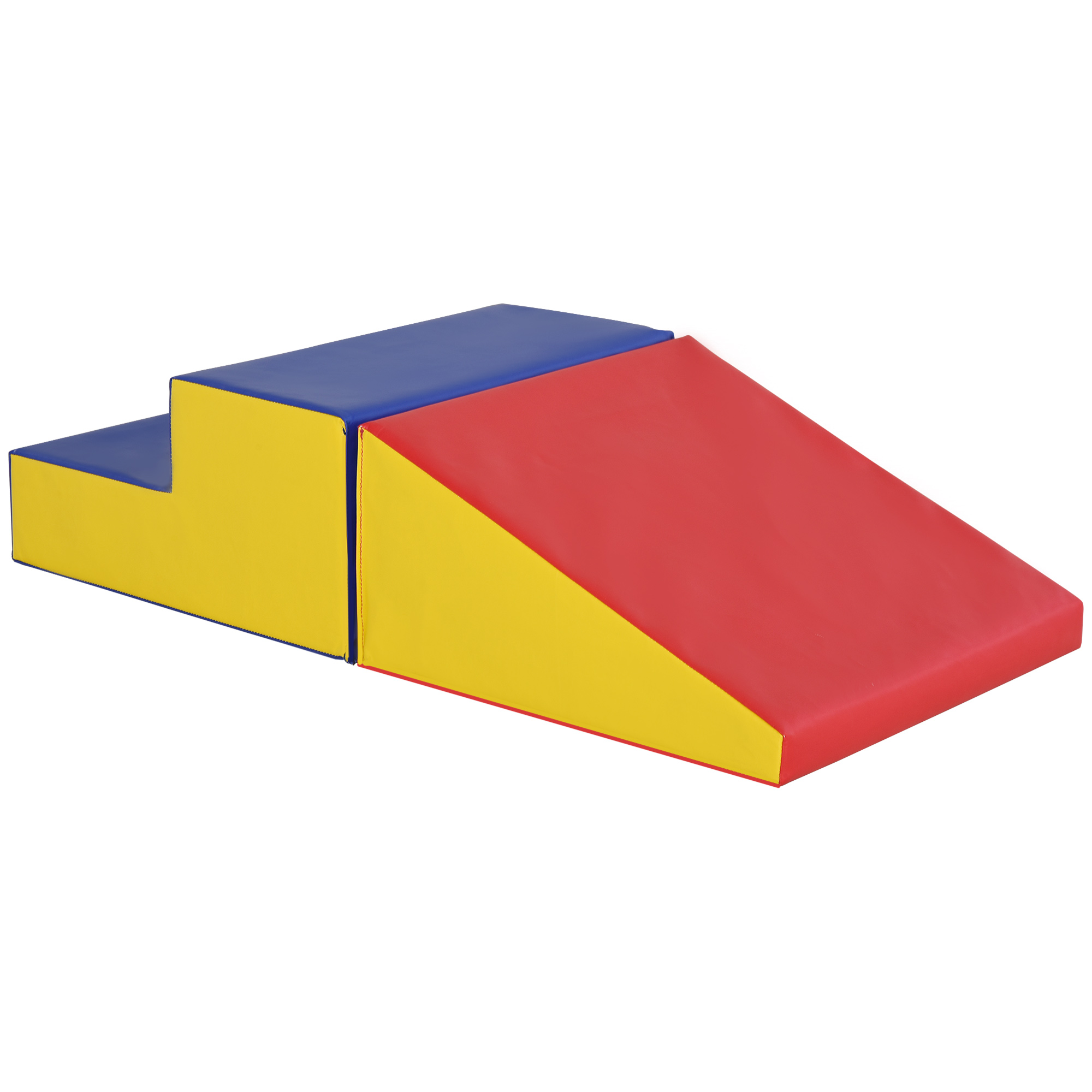 Kids Toys - 2 Piece Soft Play Set for Toddler Climb and Crawl for 12-36 Months Red 50cm - Life Essentials
