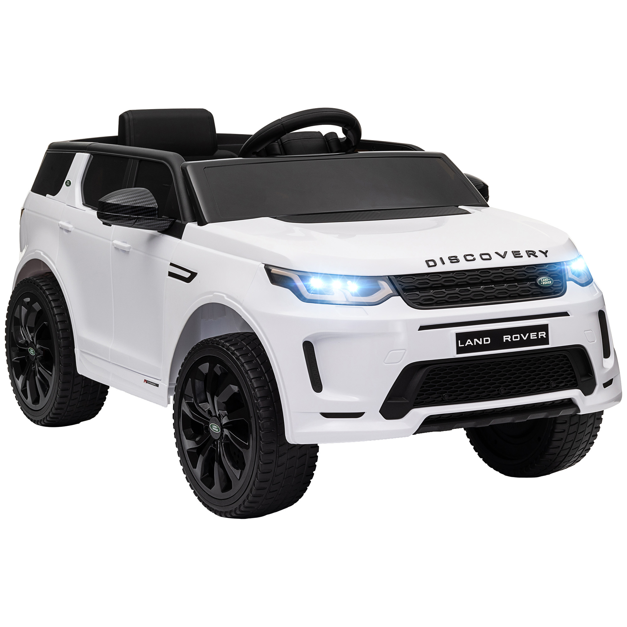 AIVAGO Land Rover Discovery Sport Licensed 12V Kids Ride on Car w/ Remote Control, Lights Music Horn, for 3-6 Years White - Life Essentials