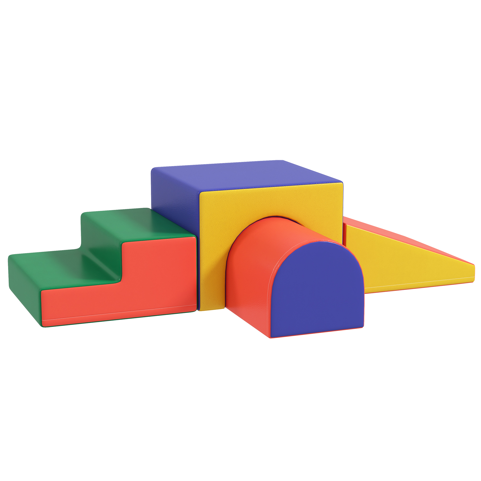 Scott 4 Piece Soft Play Set for Toddlers Aged 1-3 Years - Red - Life Essentials