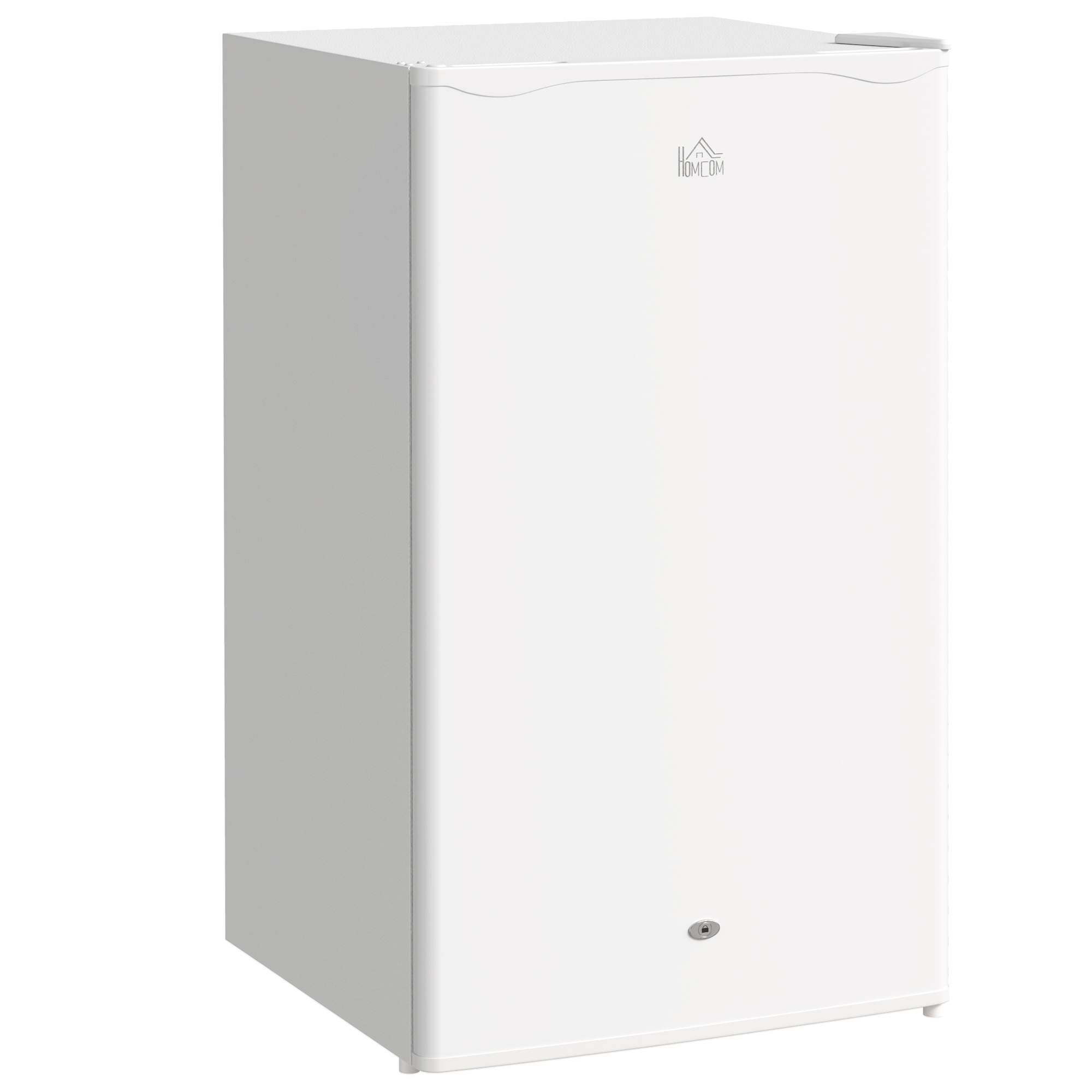 HERON 91L Freestanding Under-Counter Fridge with Lock - White - Life Essentials