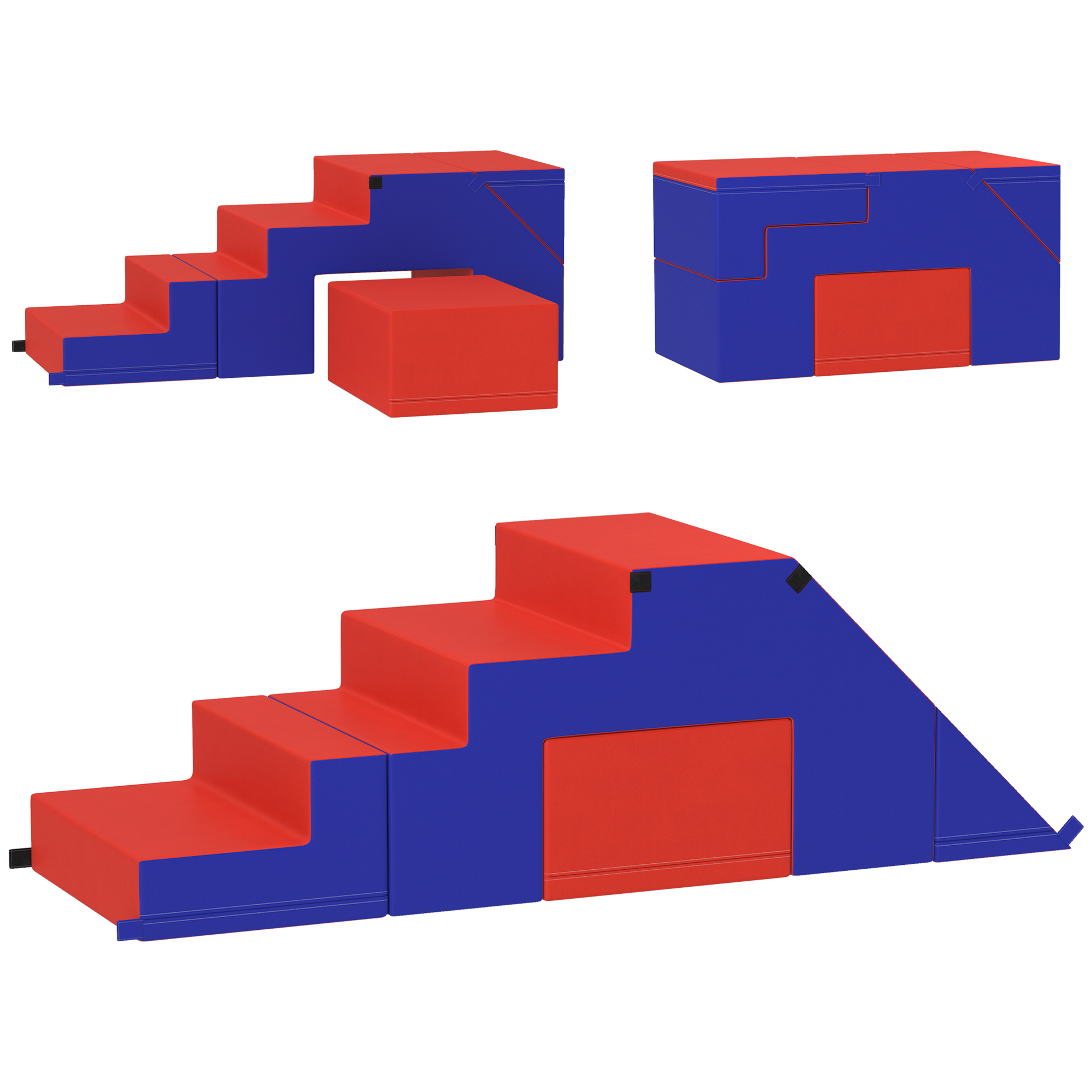 Scott 2 Piece Soft Play Climber Block for Toddler Aged 1-3 Years - Dark Blue - Life Essentials