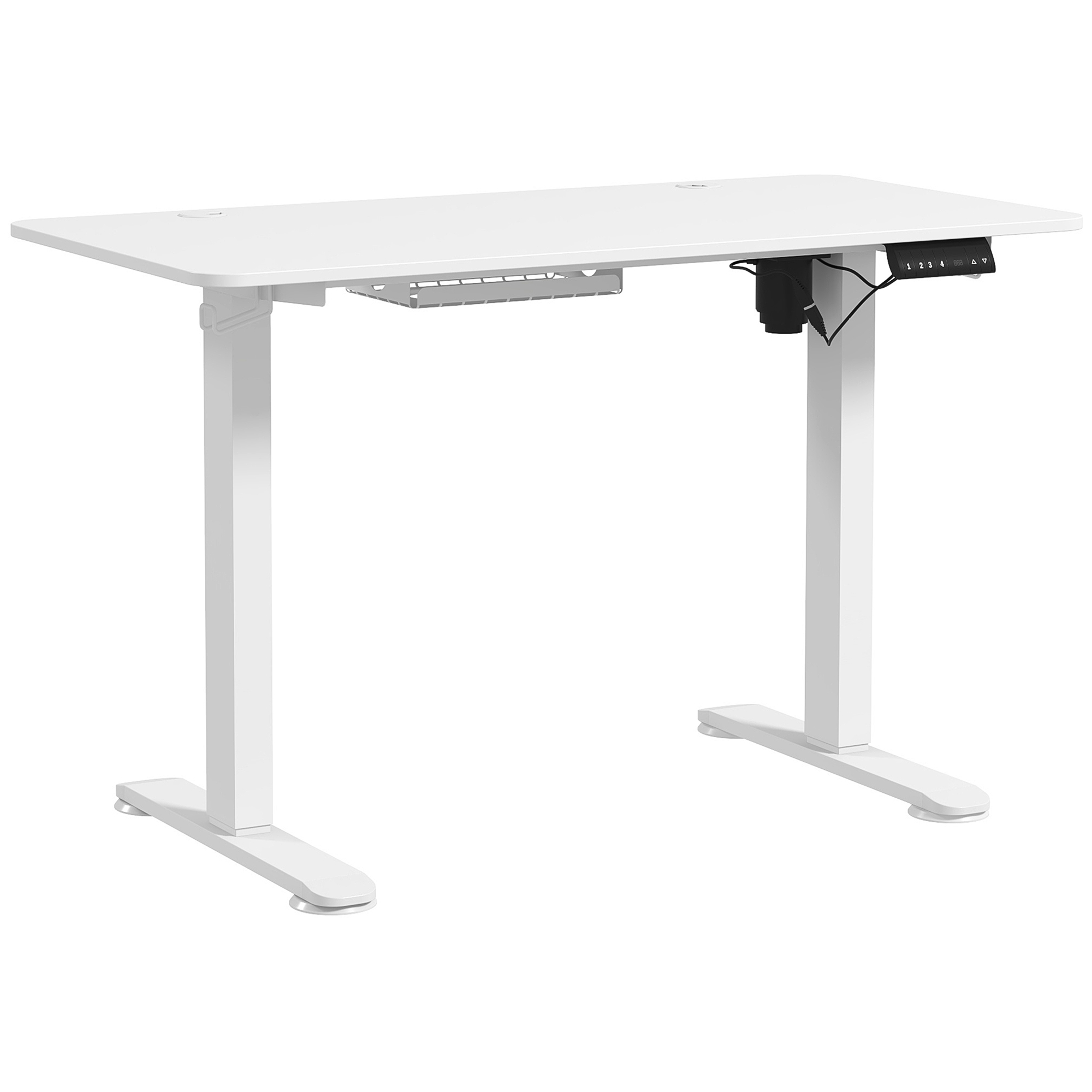 Preston Electric Standing Desk with Memory Settings - White - Life Essentials