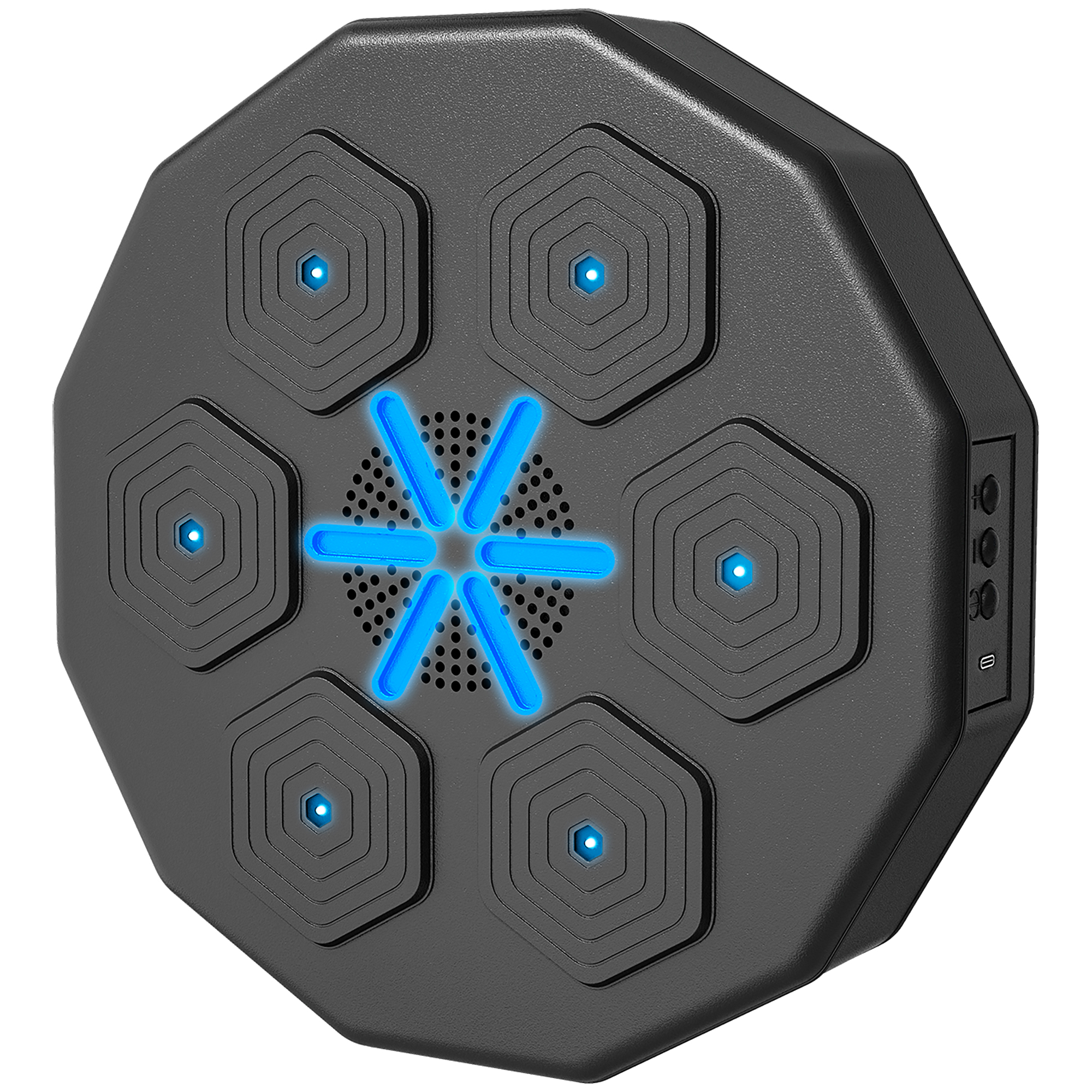 McAlpin Musical Boxing Machine with Bluetooth Connection and LED Light - Black - Life Essentials