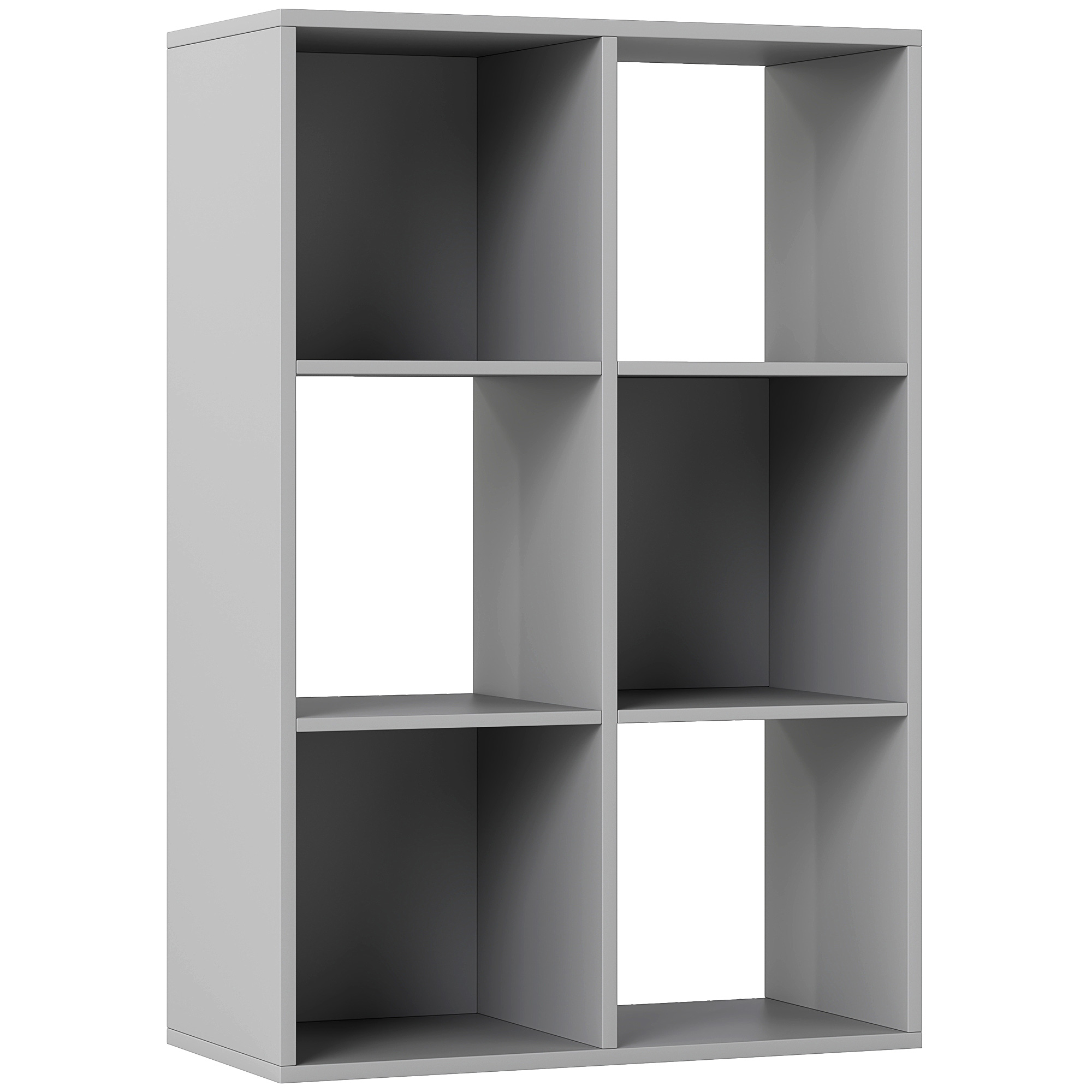 HERON 6 Cube Bookshelf - Light Grey - Life Essentials