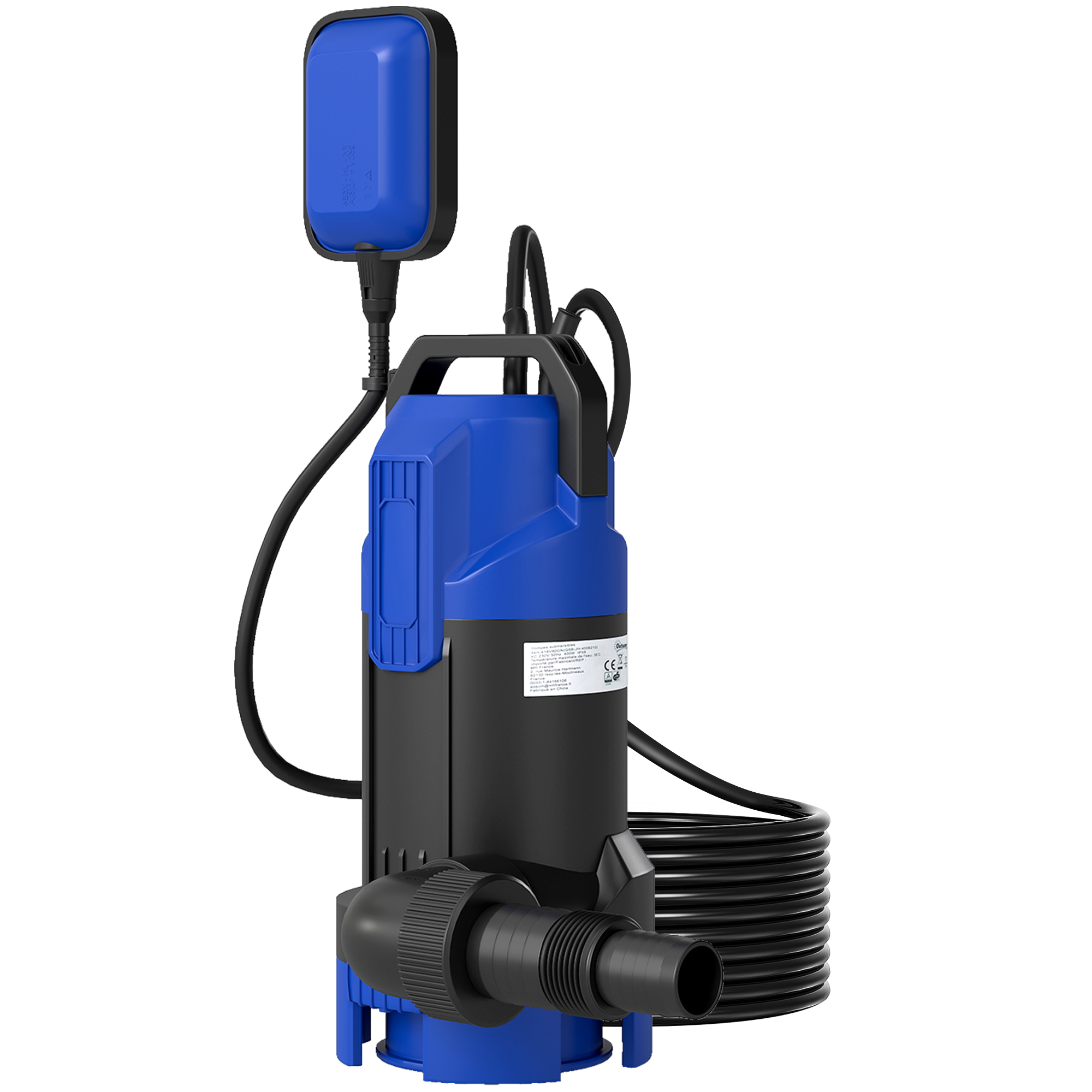 SUNVISTA 750W Submersible Water Pump for Dirty Clean Water 20000L H Float Switch - Blue - Life Essentials