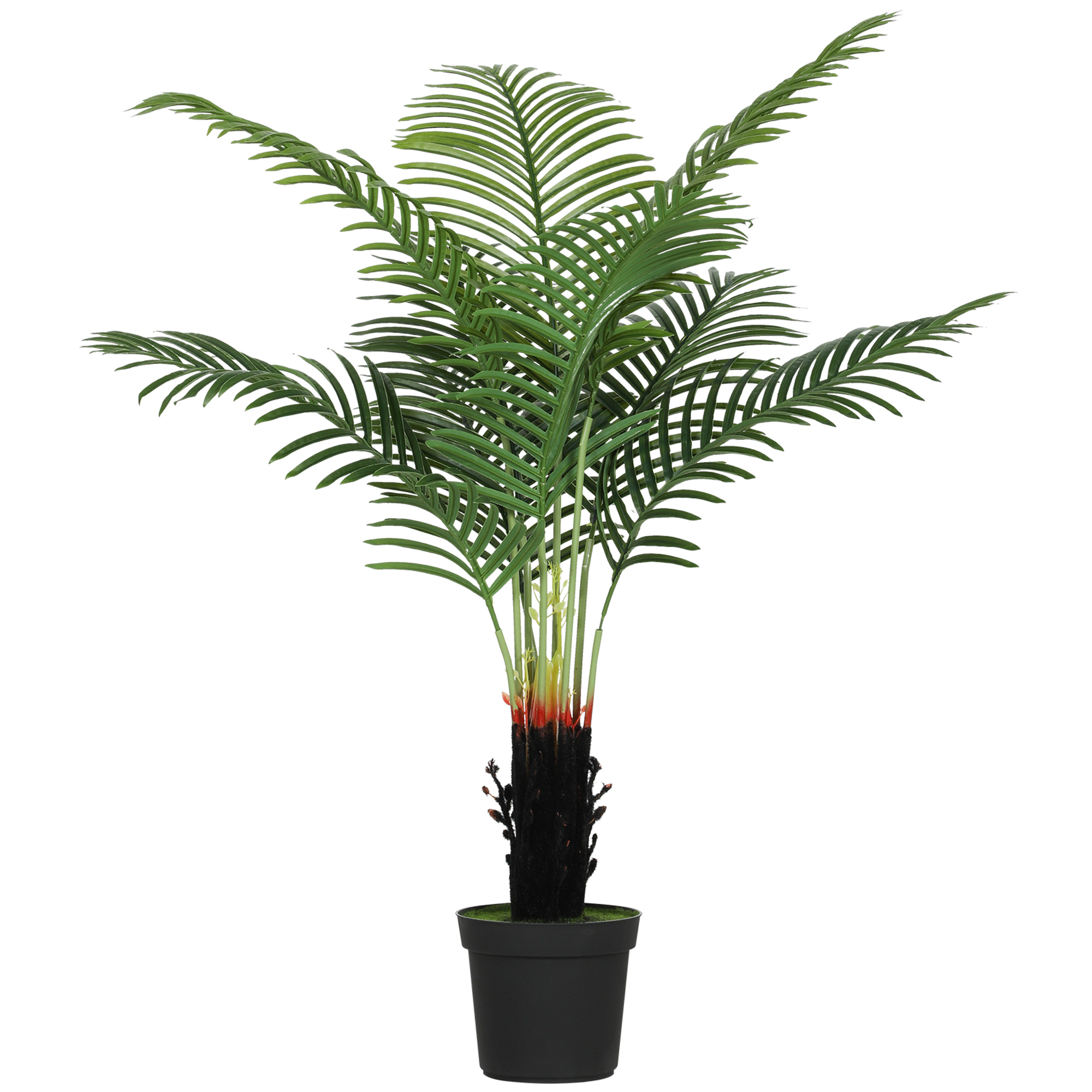 HERON Artificial Areca Palm Tree 120cm with 9 PE Leaves in Pot - Green - Life Essentials