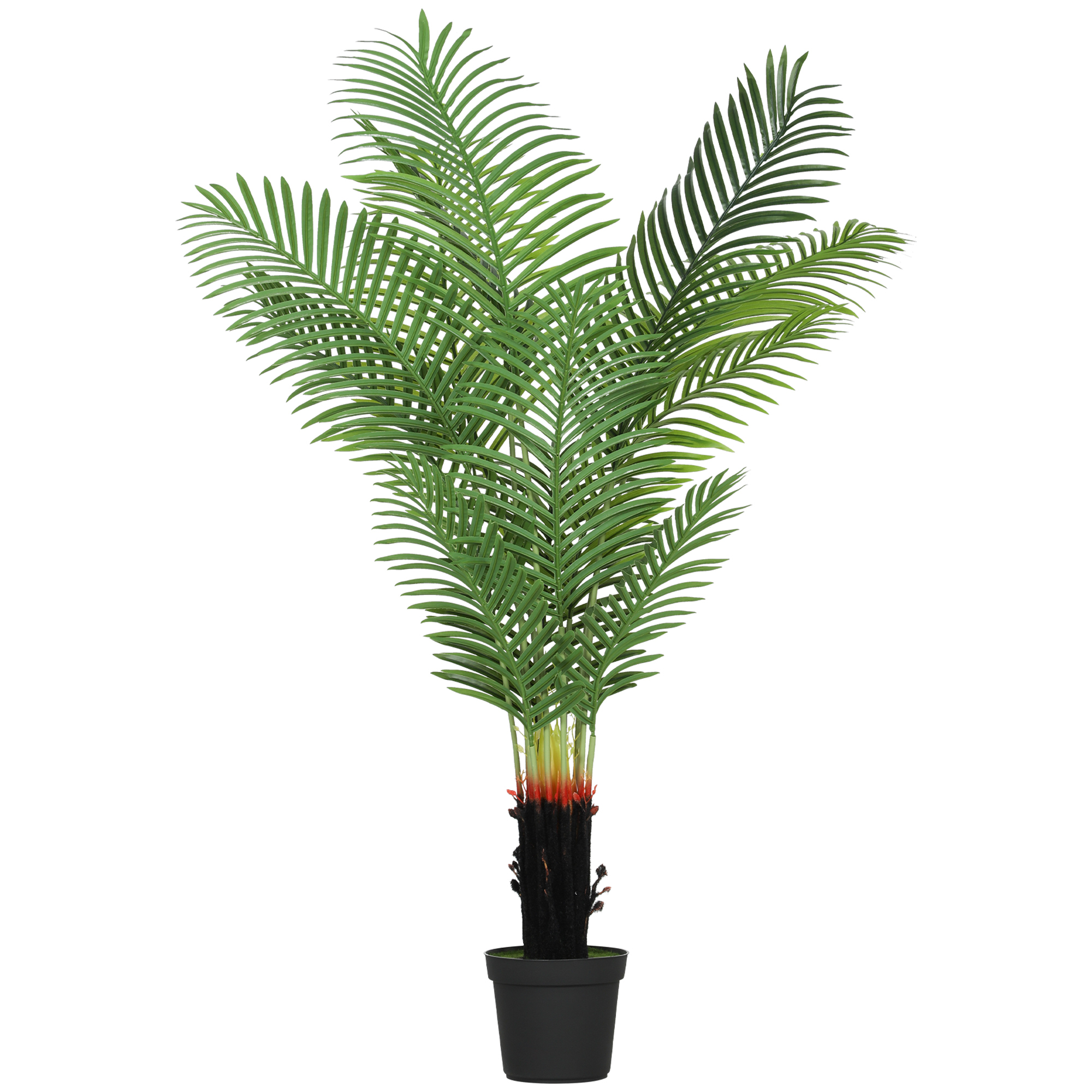 HERON Artificial Areca Palm Tree 150cm with 12 PE Leaves in Pot - Green - Life Essentials