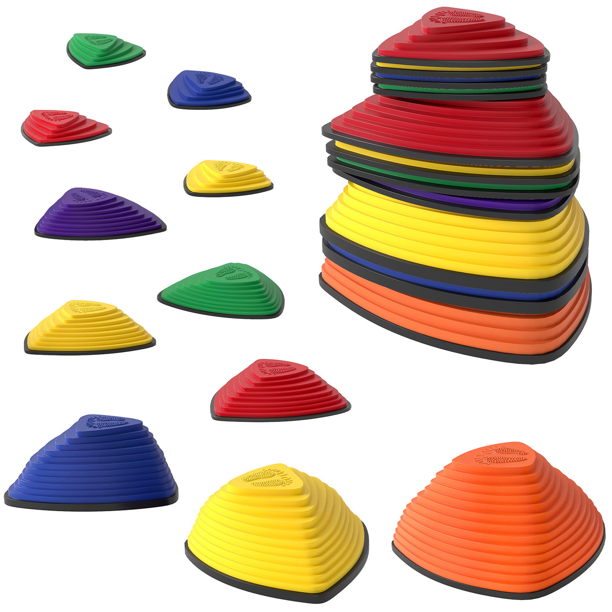 AIVAGO 11-Piece Stepping Stones for Kids, Stackable Sensory Toys for Balance & Motor Skills - Life Essentials