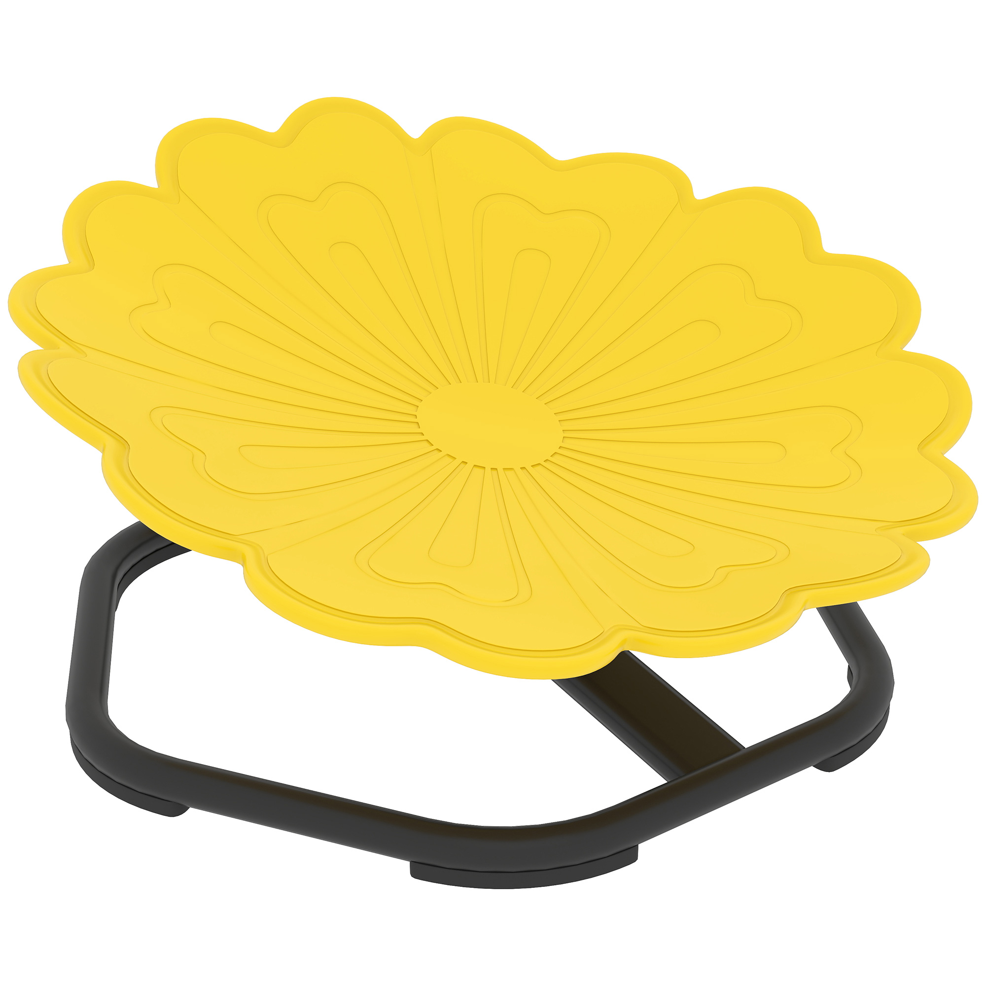 AIVAGO Flower Sensory Spinning Chair with Non-Slip Base - Yellow - Life Essentials
