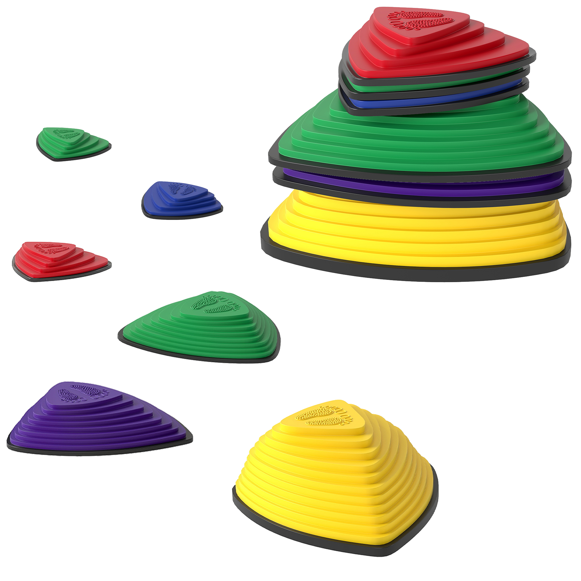 AIVAGO 6-Piece Stepping Stones for Kids, Stackable Sensory Toys for Balance & Motor Skills - Life Essentials