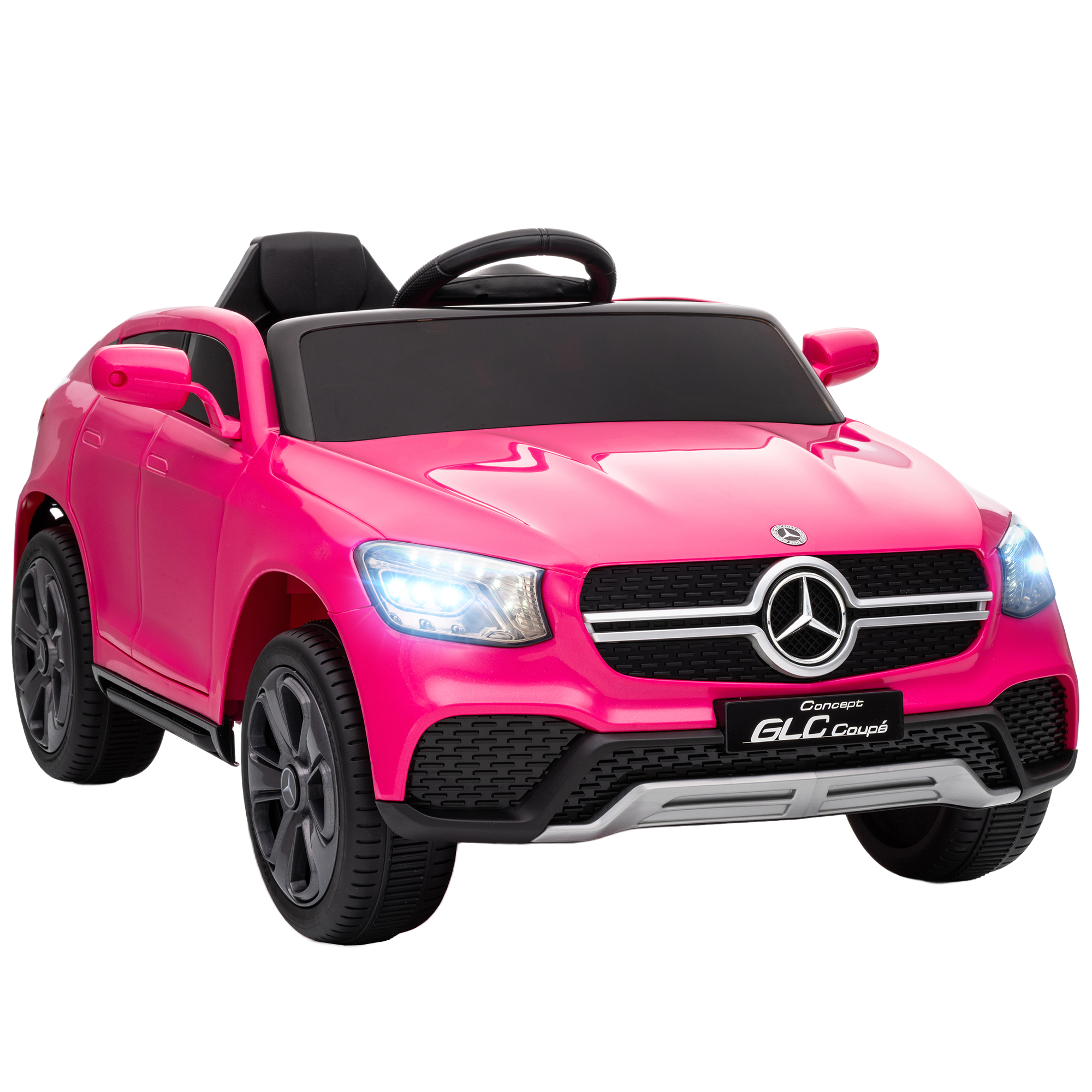 AIVAGO Mercedes-Benz GLC Kids Ride On Car with Remote, MP3 & LED - Pink - Life Essentials