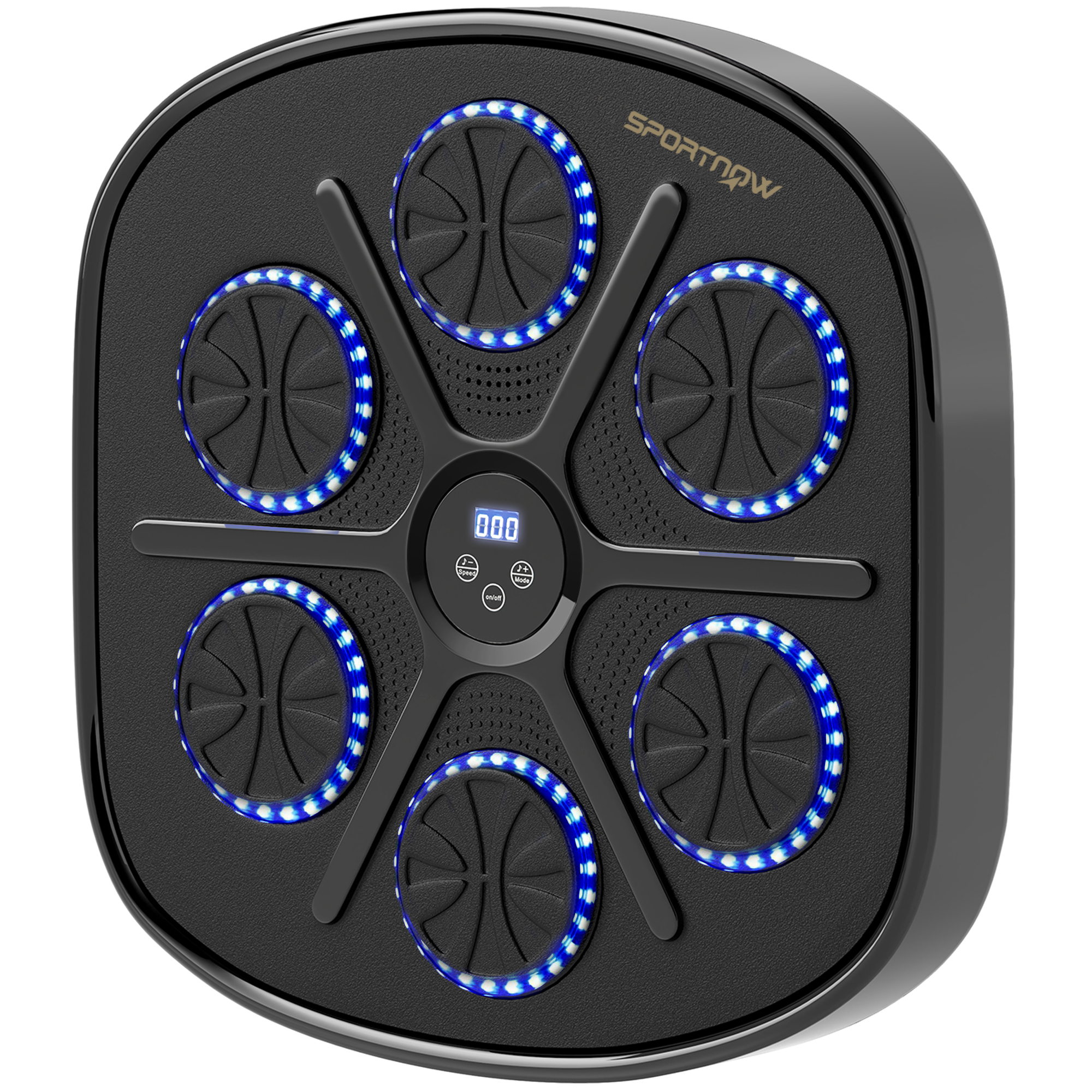TERVIC Boxing Machine PU Foam Smart Bluetooth Wall Mounted Punch Pad - Black - Life Essentials