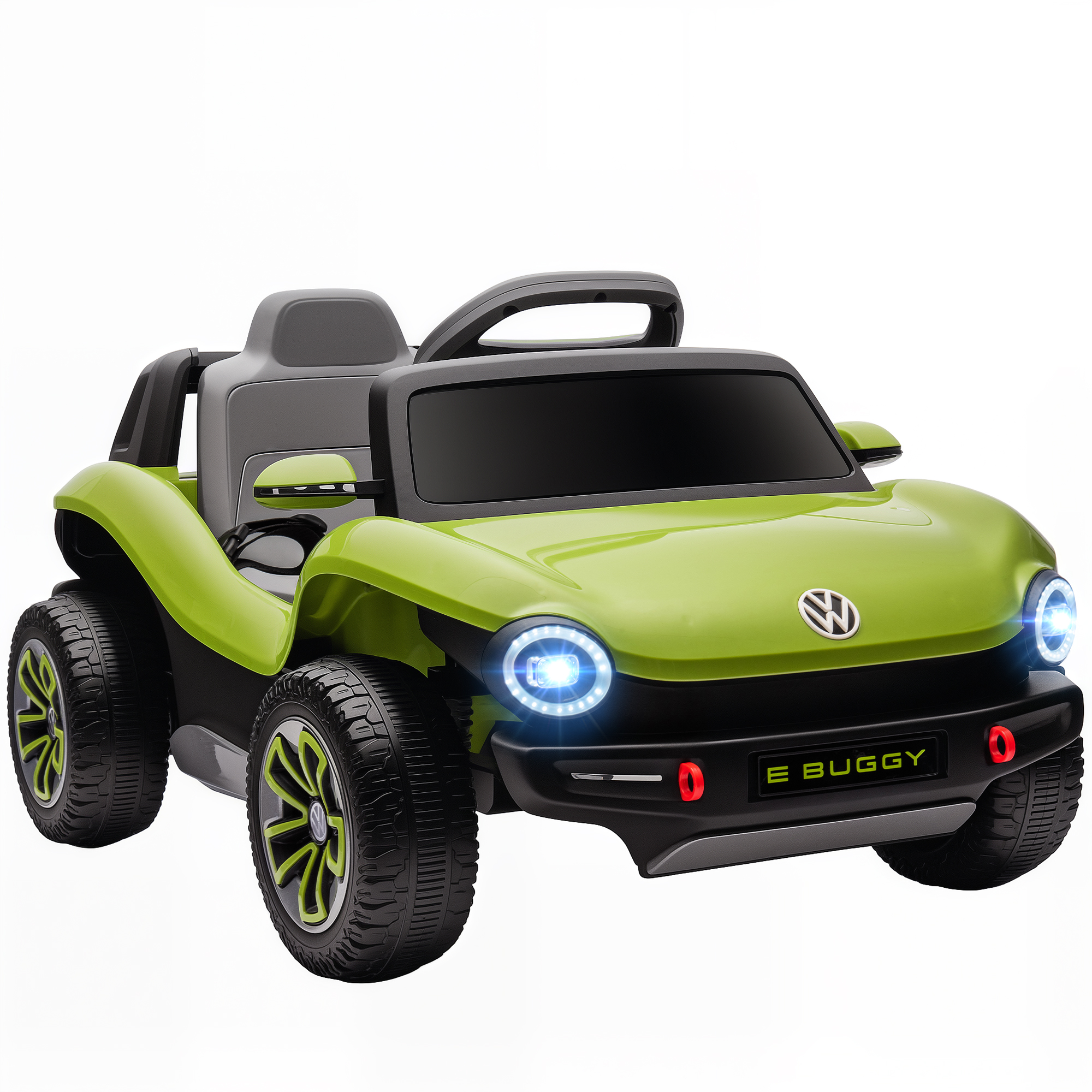 ULLMERE Licensed Volkswagen Kids Electric Car Plastic 12V with Remote - Green - Life Essentials