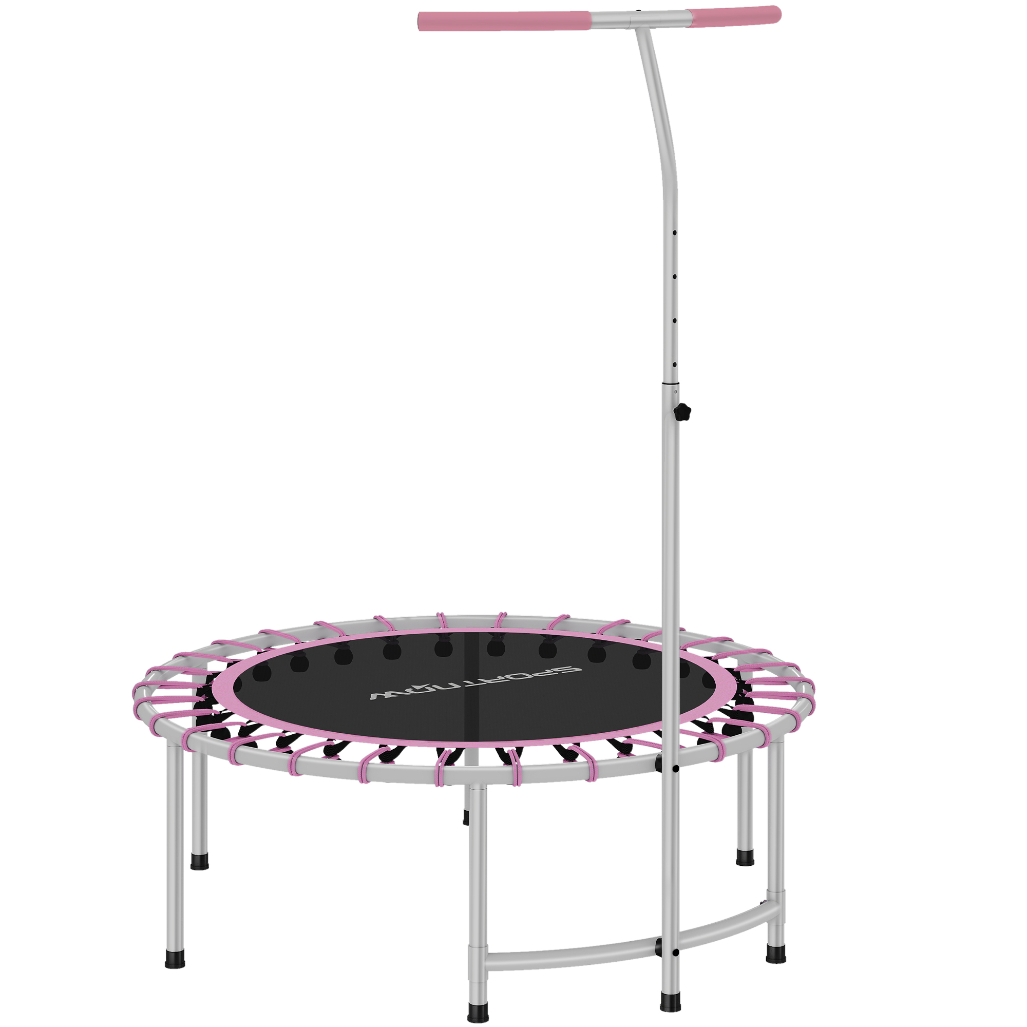 TALVER Fitness Trampoline Steel Mini Rebounder with Handle - Purple
