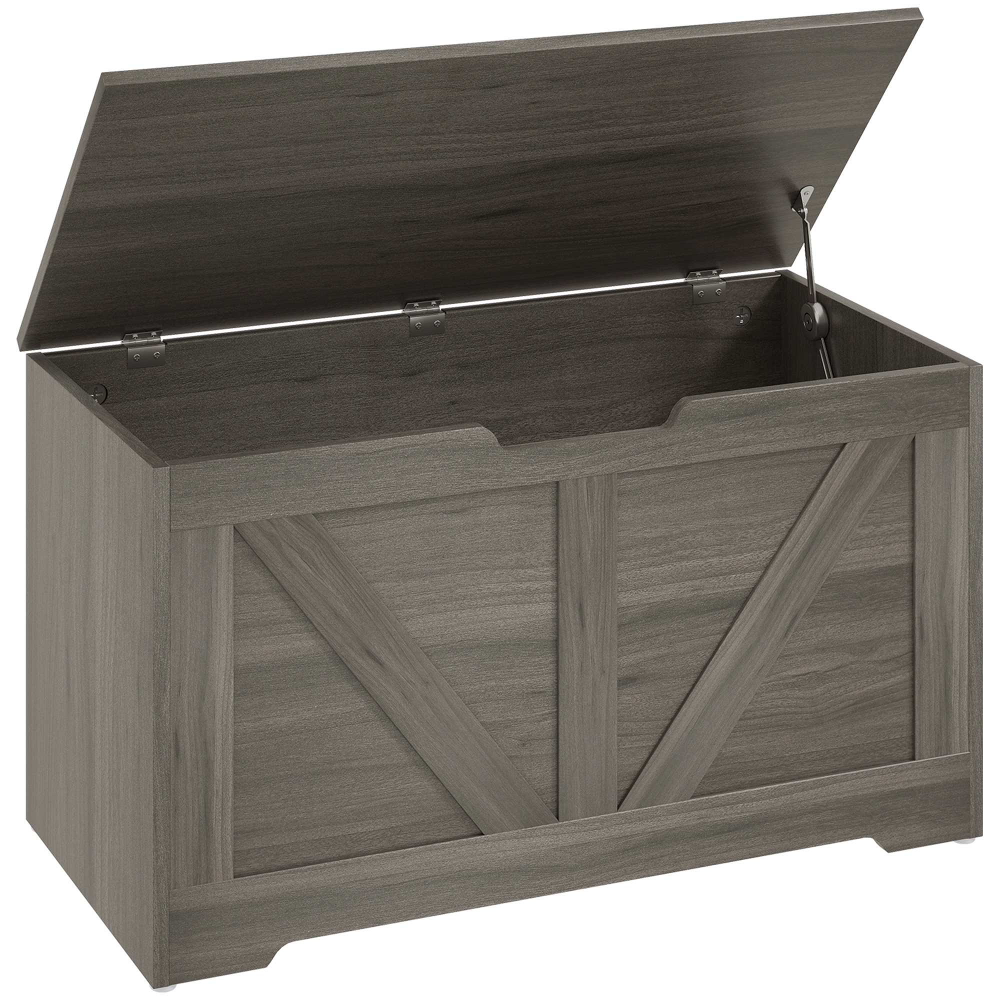 JUVRIA Wooden Home Storage Box - Charcoal Grey - Life Essentials
