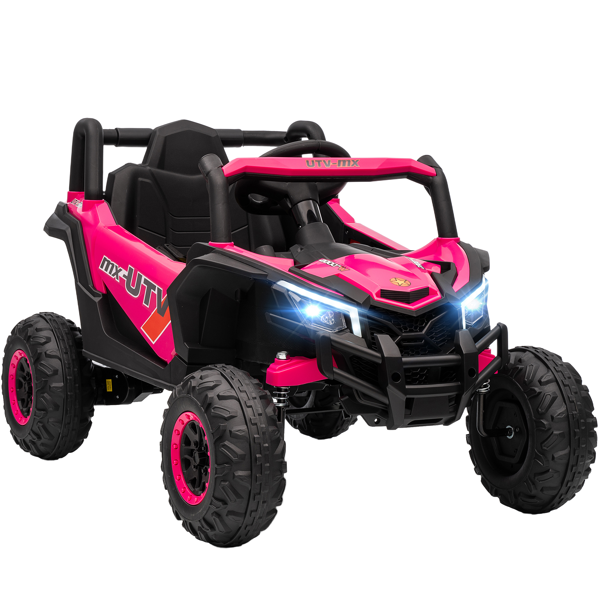 BRANOR Kids Electric Ride On Car 12V with Remote and Suspension - Pink - Life Essentials