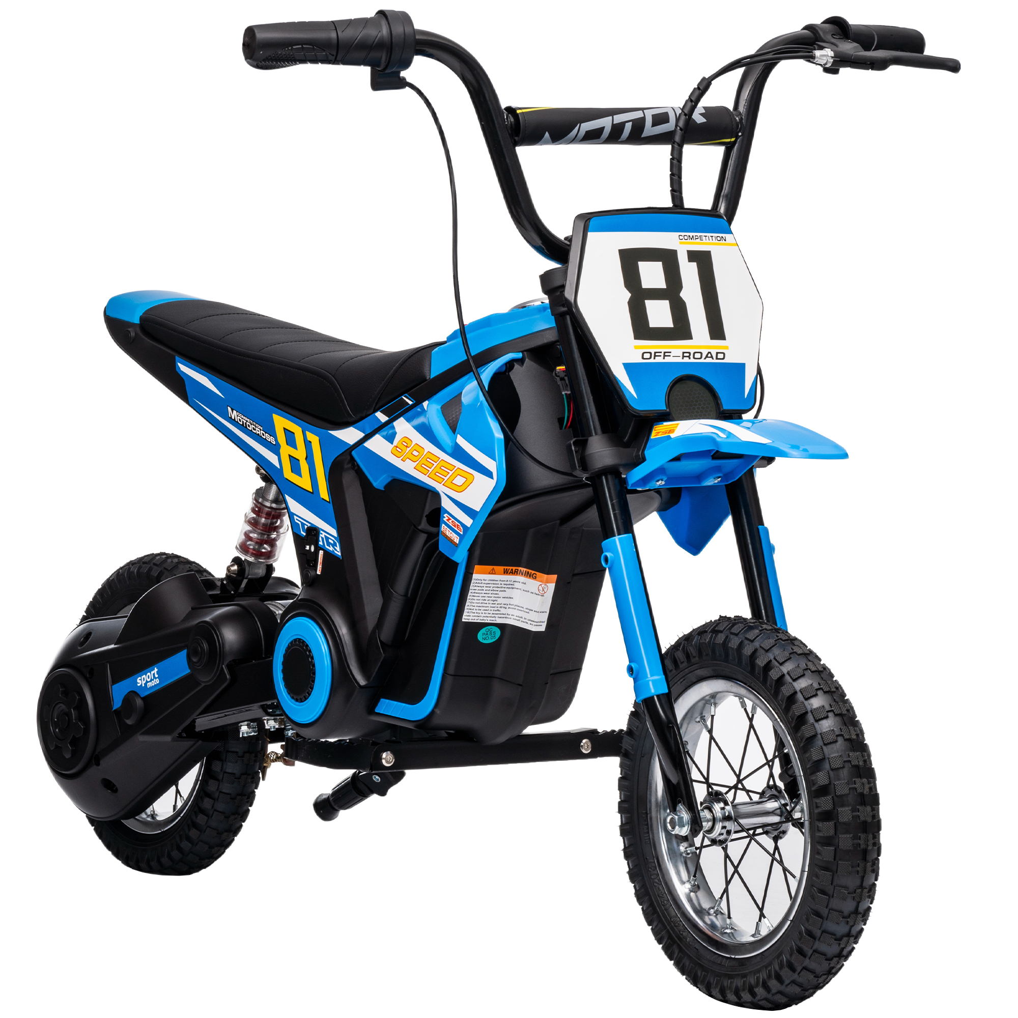 BELVRA Kids Electric Motorbike 24V with 3 Gear Speeds - Blue - Life Essentials