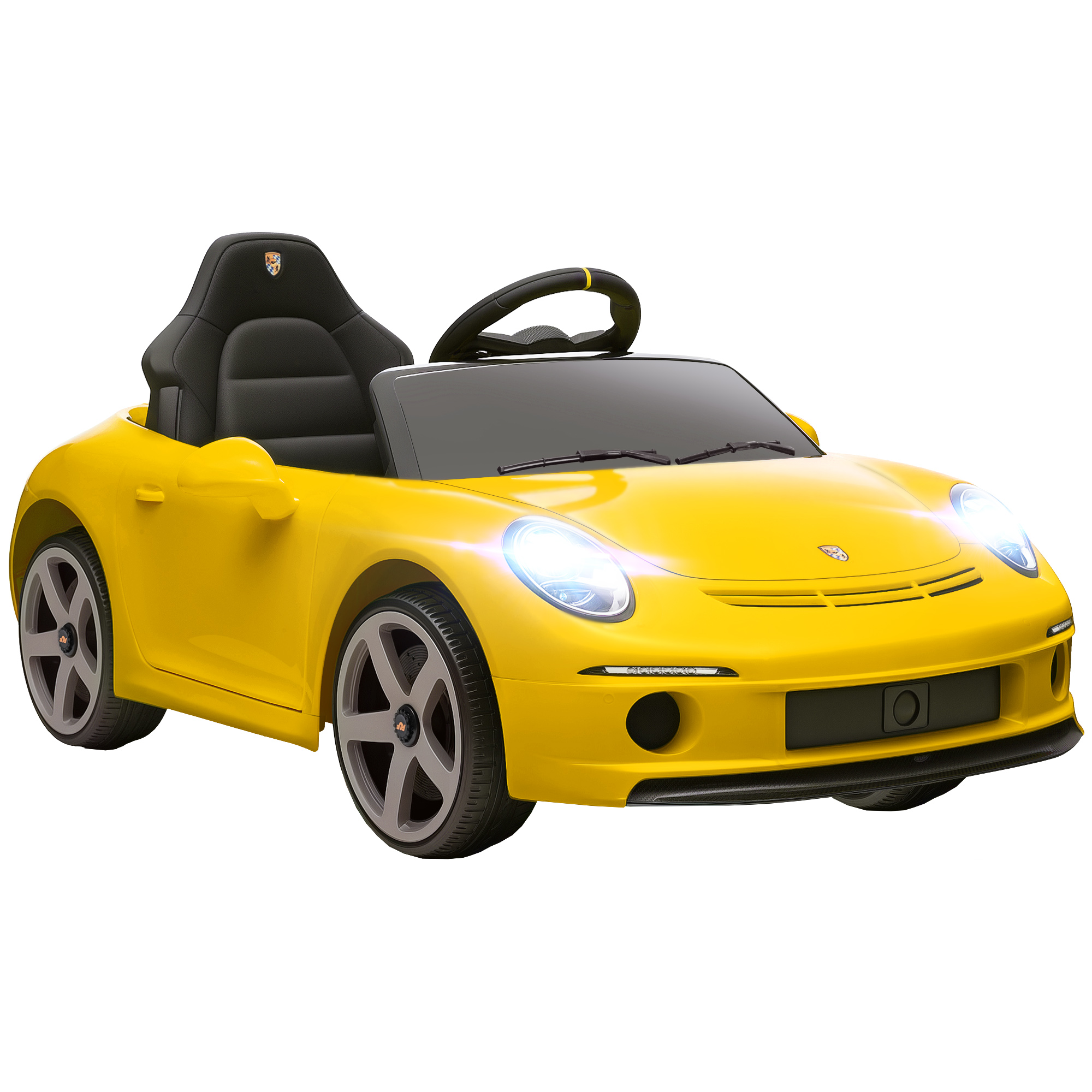 BELVIK Kids Electric Ride On Car for 3-5 Years - Yellow - Life Essentials