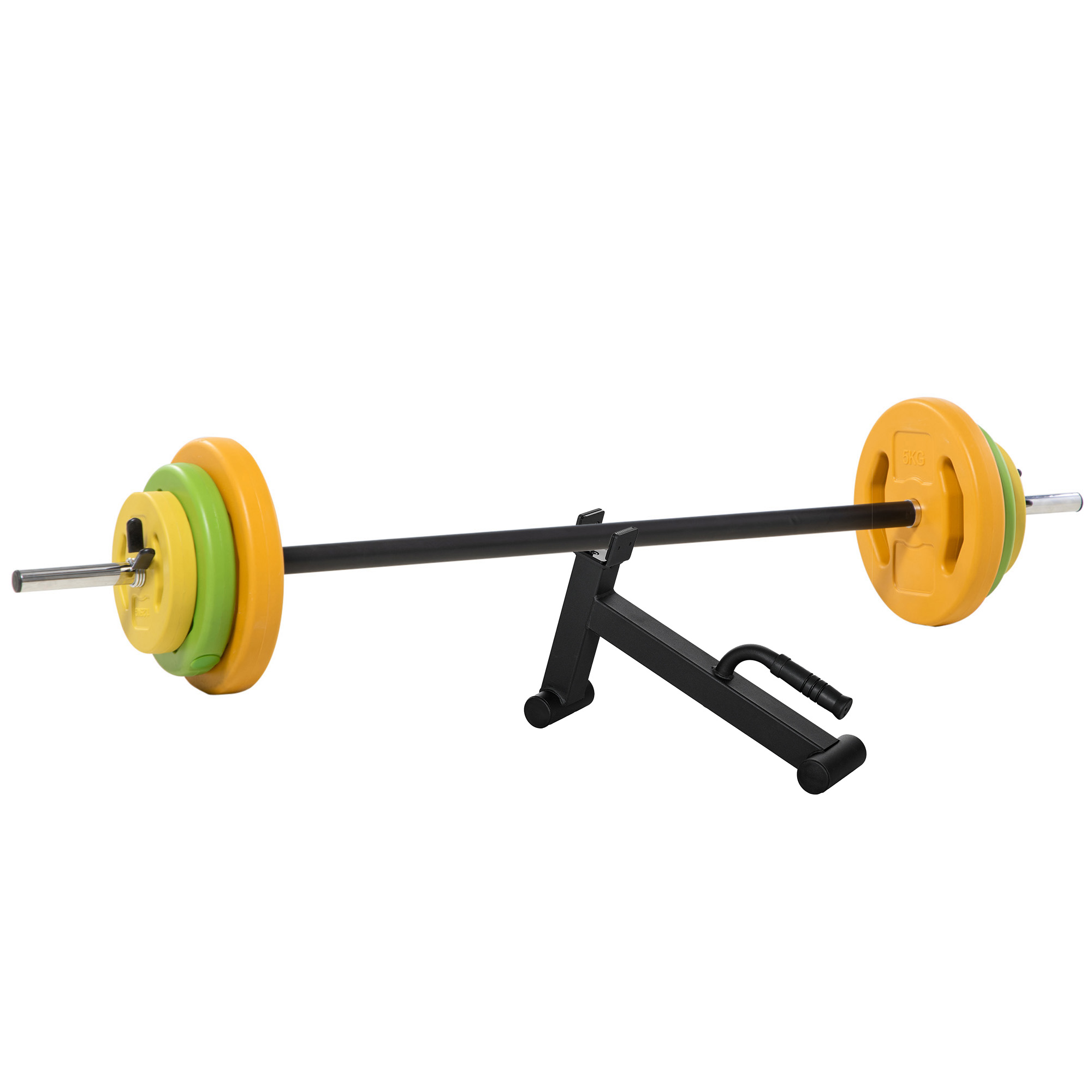 TORLAN Adjustable Barbell Weights Set Metal Non Slip Handle Home Gym - Multi Colour - Life Essentials