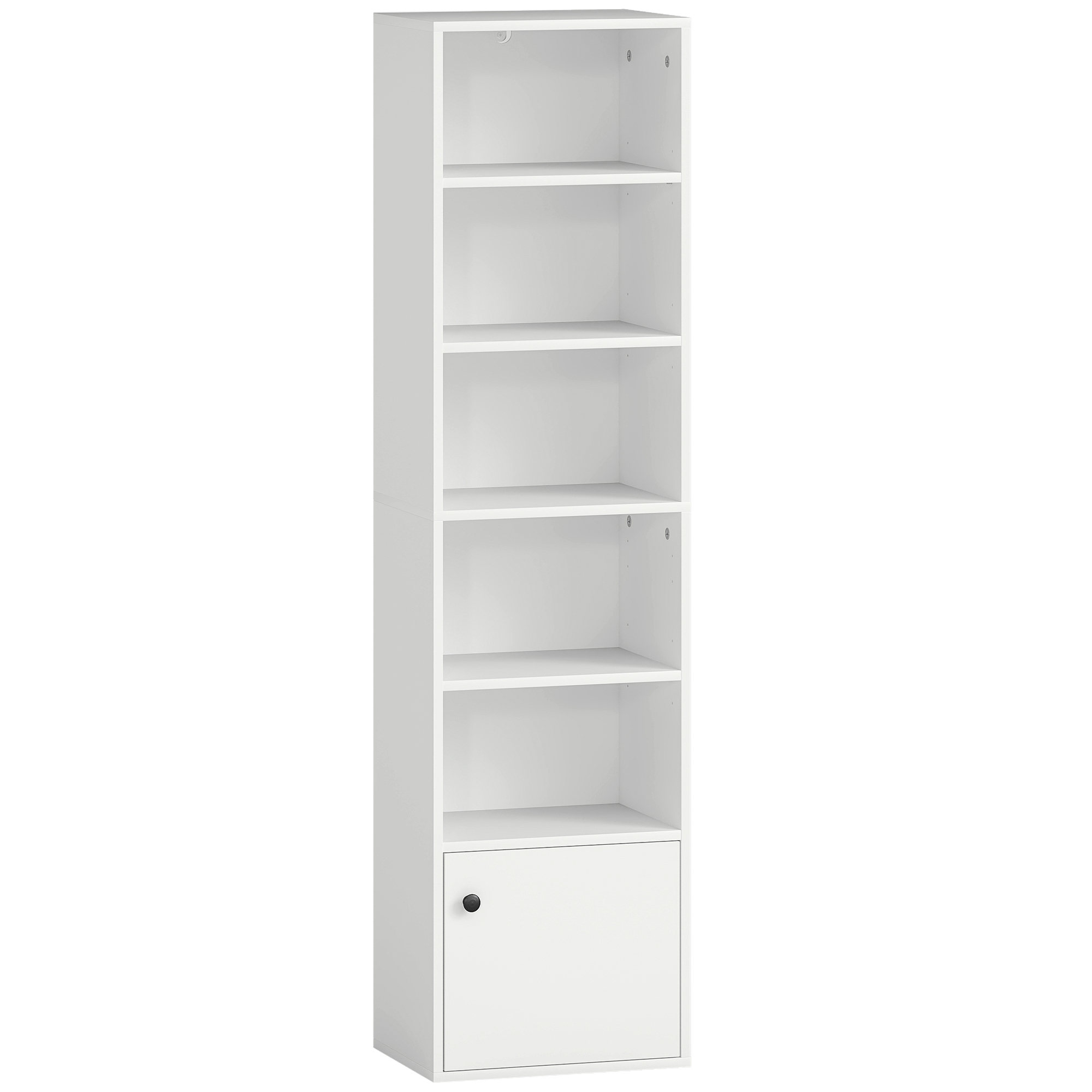 LYRHALLOW 6-Tier Tall Bookcase 156 cm - White - Life Essentials