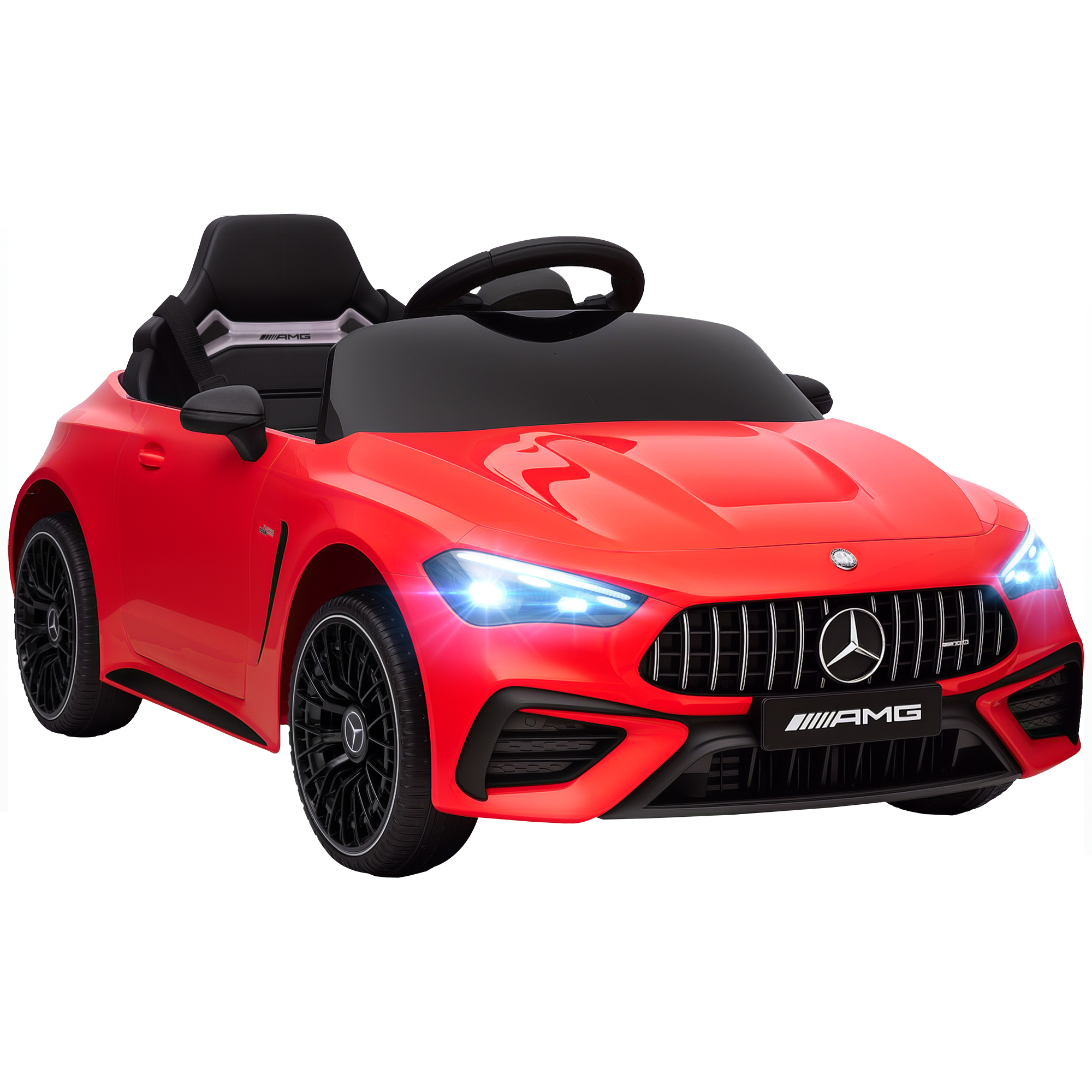 STENFORD Kids Electric Car Mercedes AMG Ride On Car 12V with Remote - Red - Life Essentials