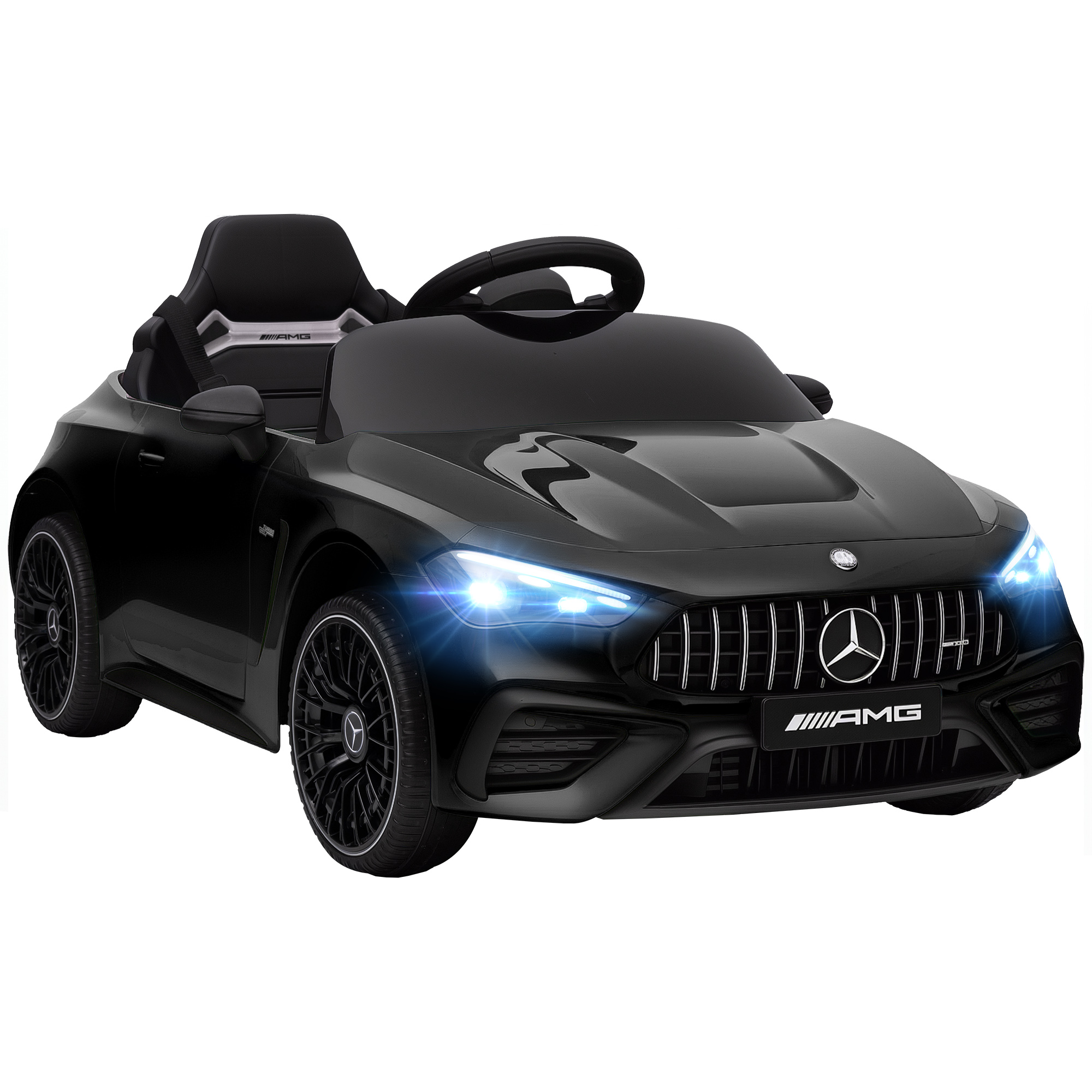 STENFORD Kids Electric Car Mercedes AMG Ride On Car 12V with Remote - Black - Life Essentials