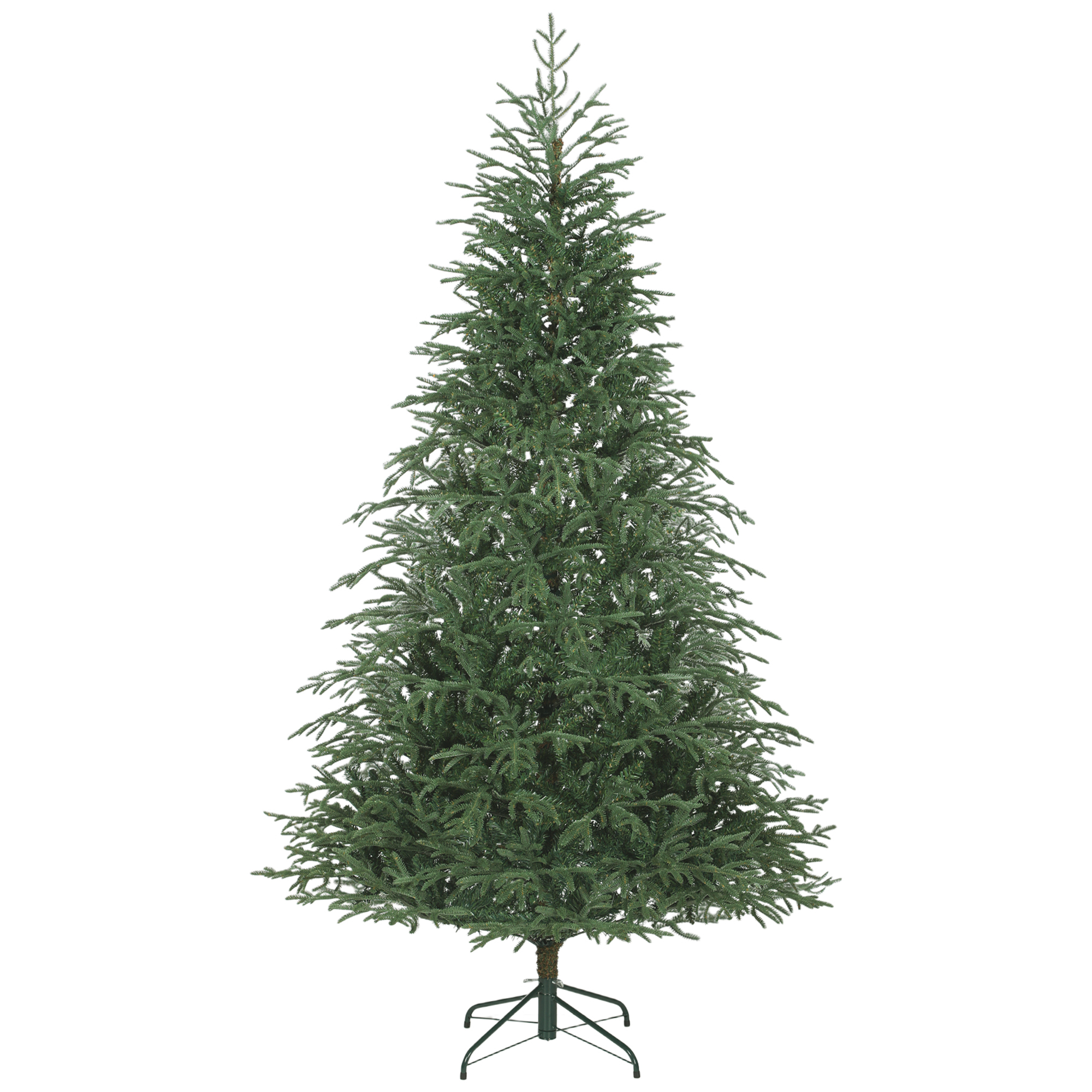 LUMRIC 7ft Full Spruce Christmas Tree Plastic Realistic Tips - Green - Life Essentials