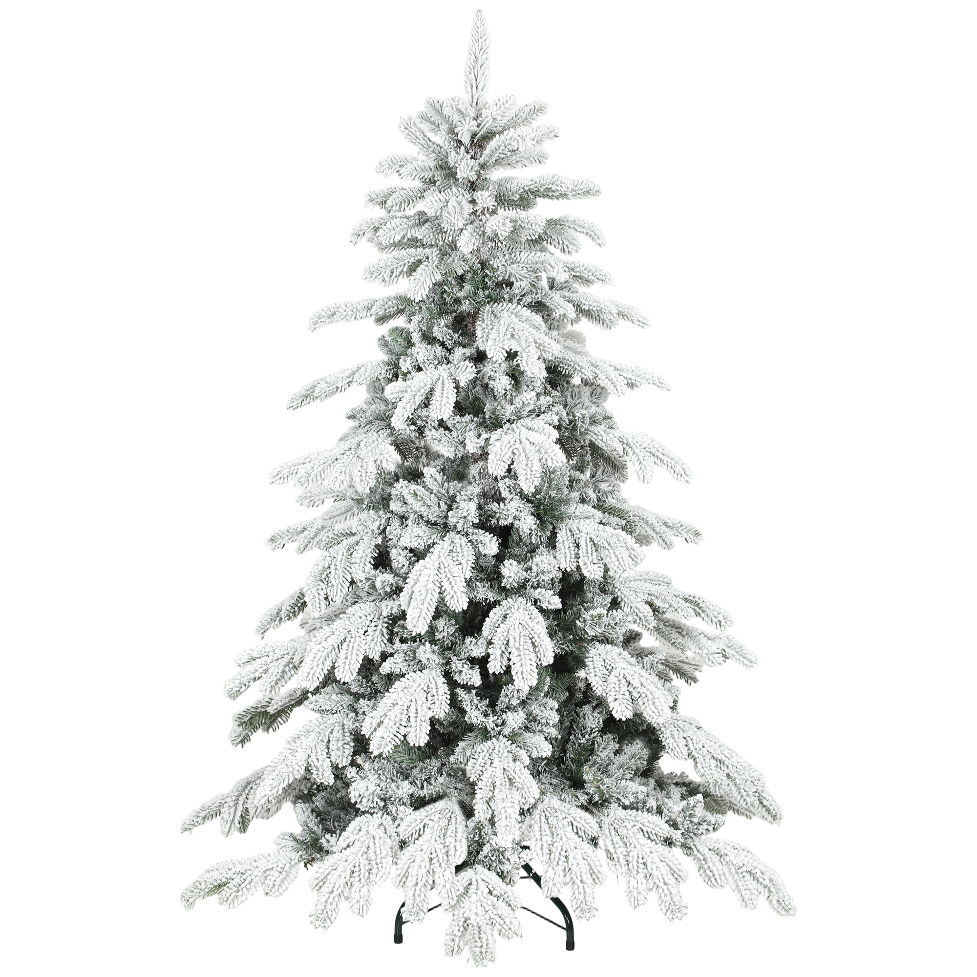 YENTON Super Flocked Christmas Tree Plastic 5ft - Green - Life Essentials