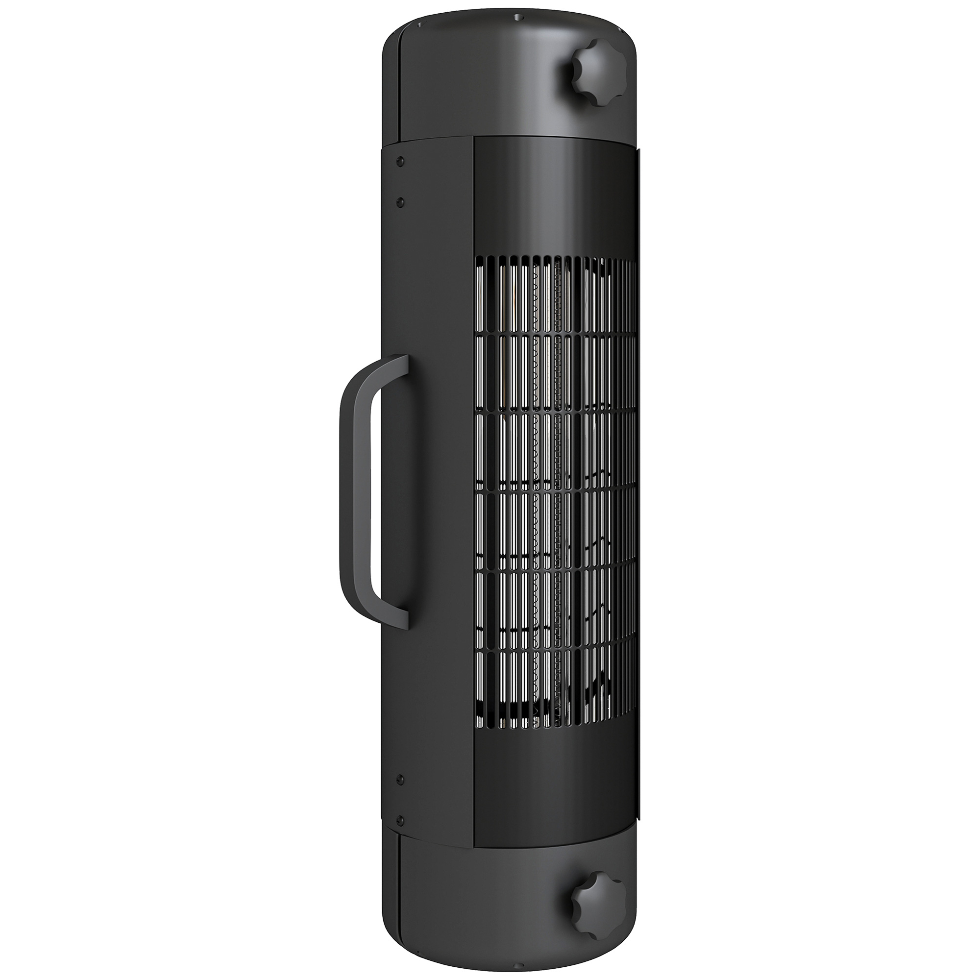MERLAN Patio Heater Metal Electric Umbrella Parasol Mounted Garden Heater - Black - Life Essentials
