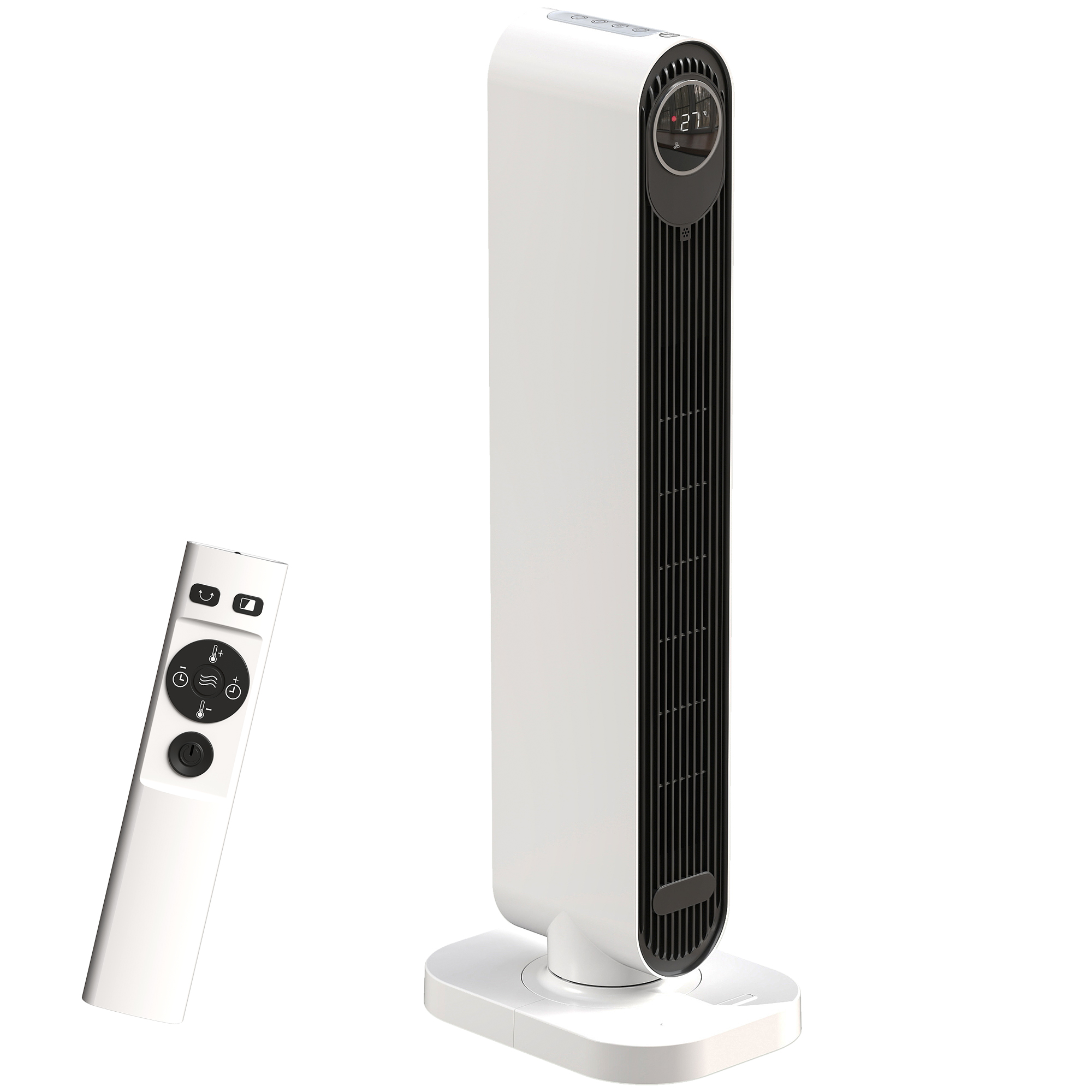 FAVRE Electric Heater ABS Ceramic Timer Oscillating - White - Life Essentials