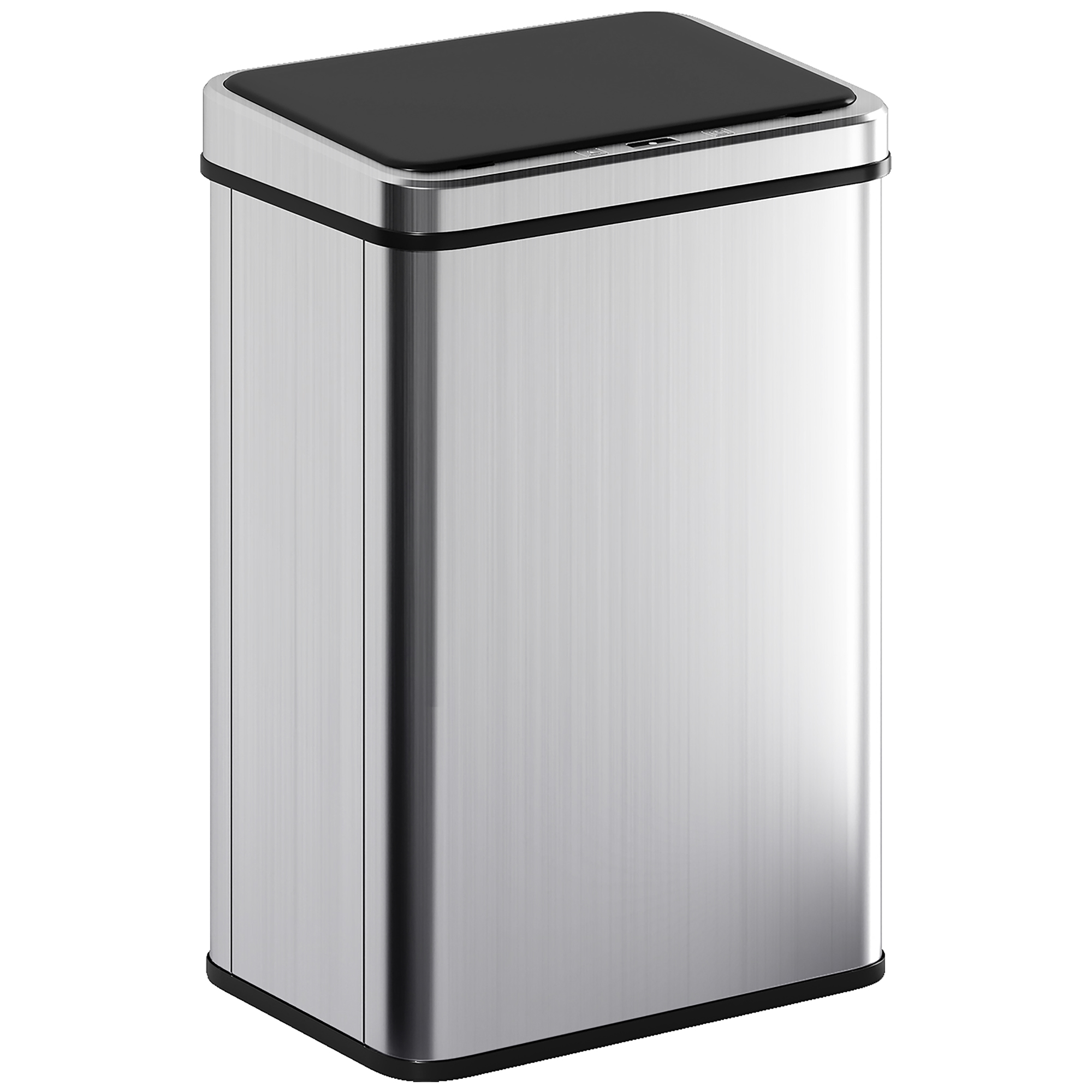 SELVEN Kitchen Rubbish Sensor Bin ABS Stainless Steel Motion Touchless 40L - Silver Tone - Life Essentials
