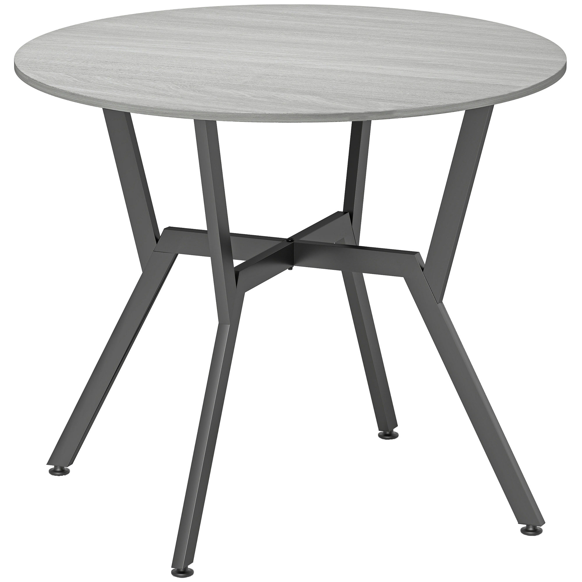 ILVIA Round Dining Table - Grey - Life Essentials