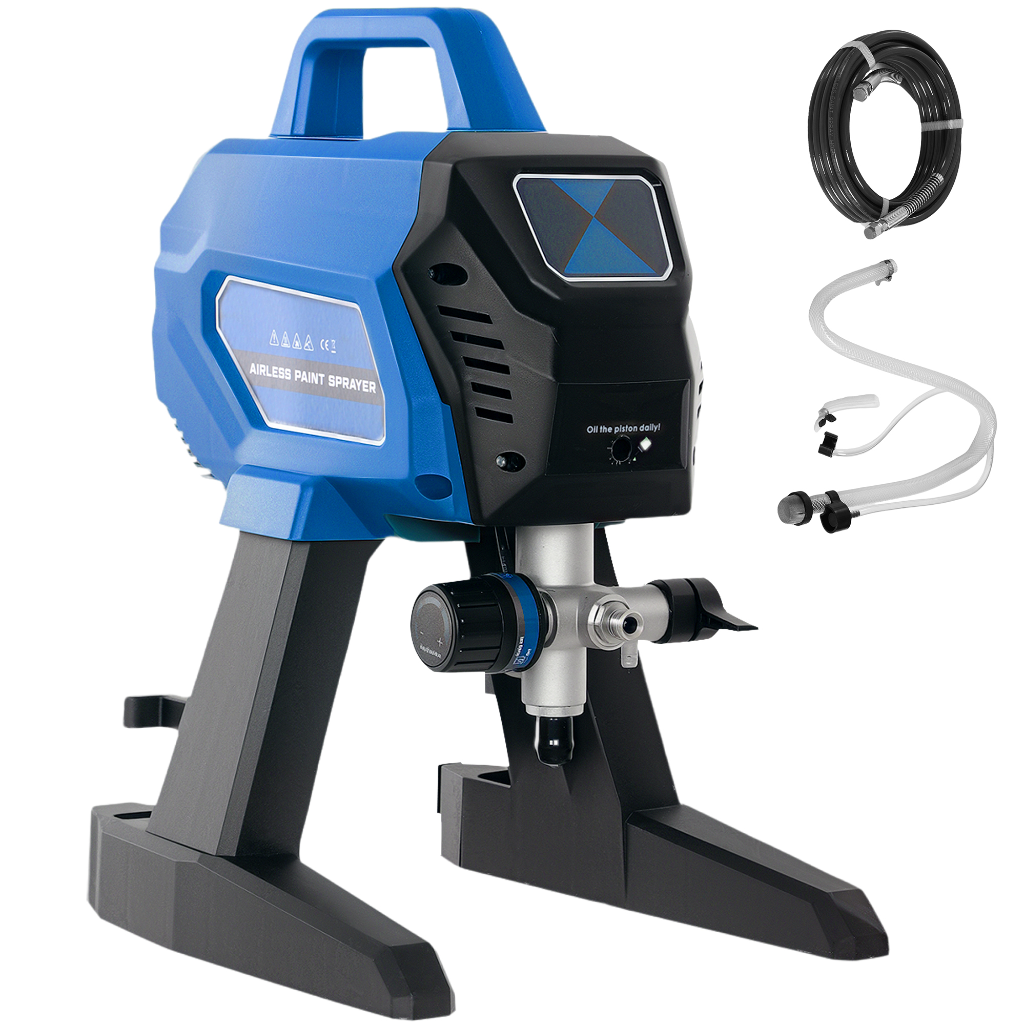 ULVEN Airless Paint Sprayer ABS Electric High Pressure DIY Painting Tool - Blue - Life Essentials
