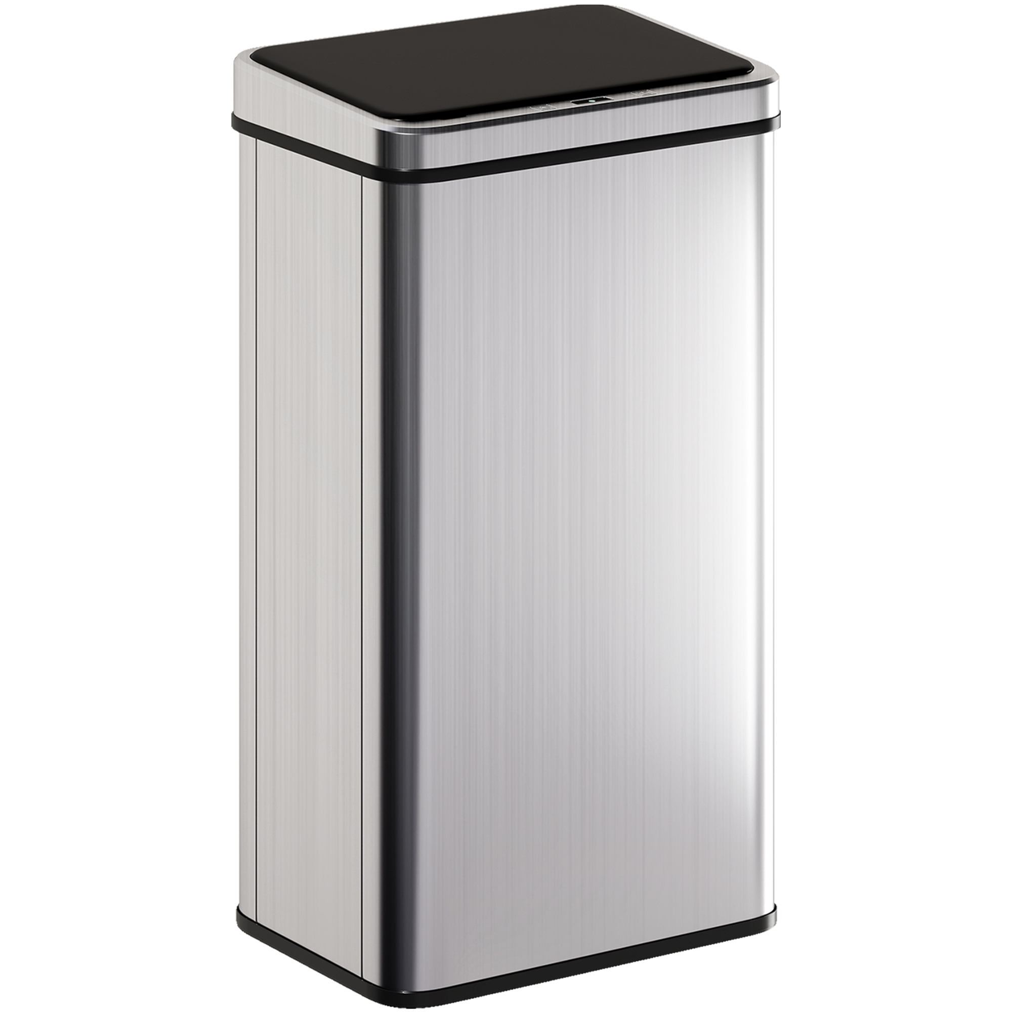 SELVEN Kitchen Rubbish Sensor Bin ABS Stainless Steel Motion Touchless 50L - Silver Tone - Life Essentials