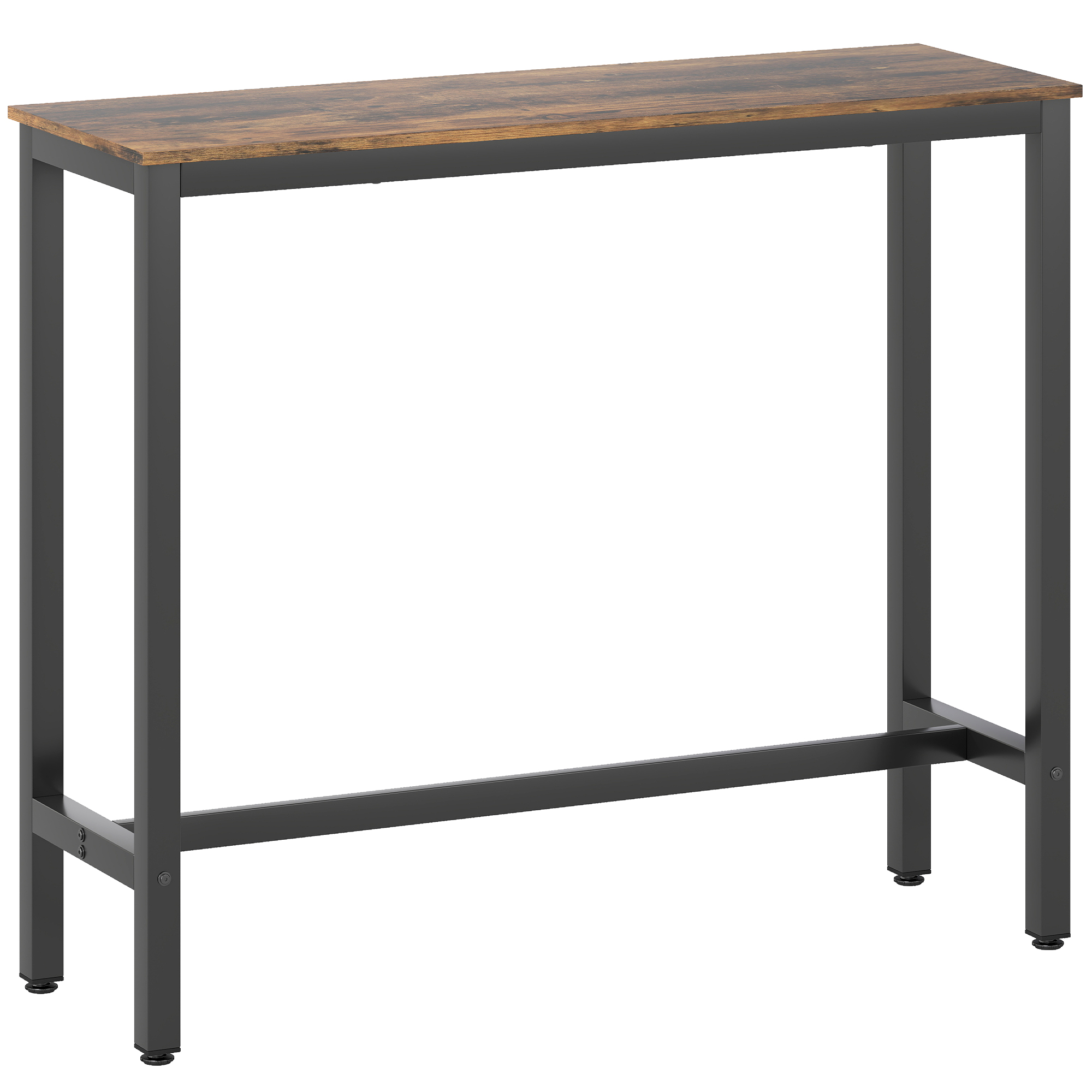 WYNLISSE Rectangular Bar Table - Rustic Brown - Life Essentials