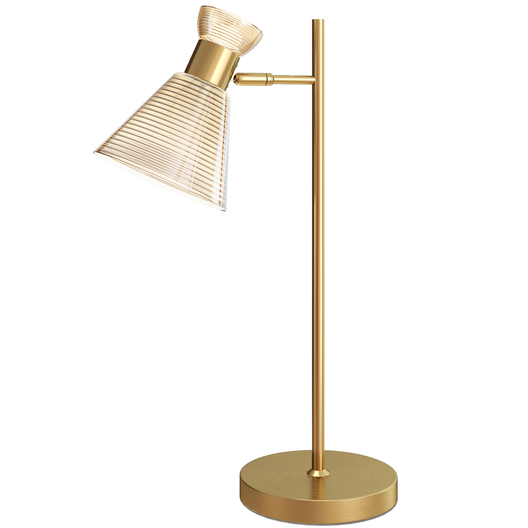 TRESTHYN Adjustable Flower Shaped Head Table Lamp with E27 Socket - Gold - Life Essentials